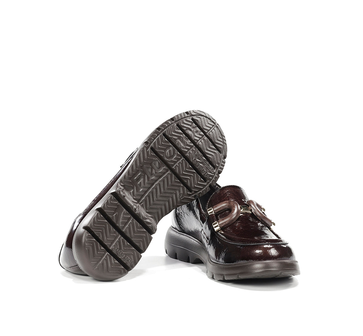 Fluchos Gladis F2514 mocassin marron femme cuir
