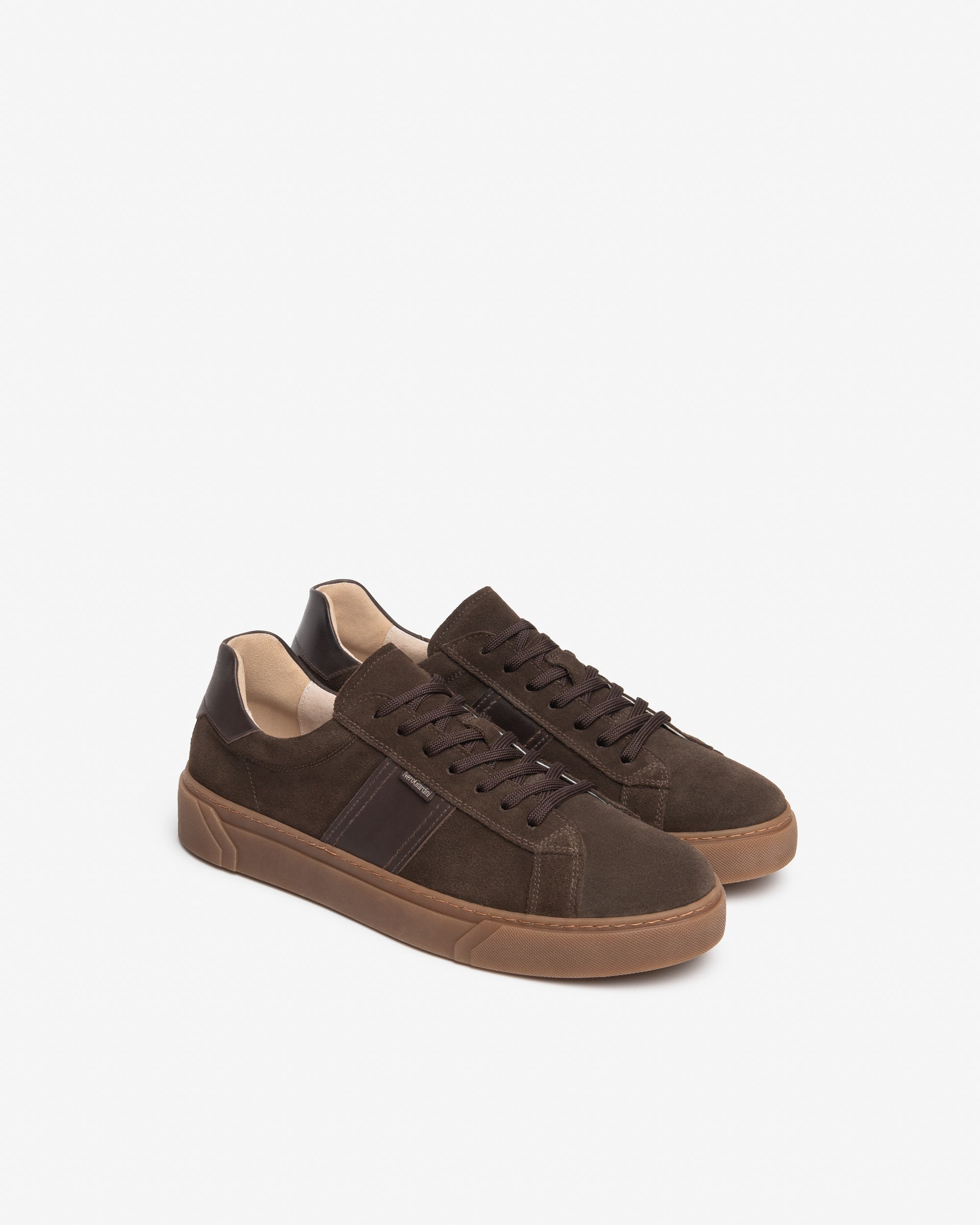 Nero Giardini Sneakers baskets homme cuir et daim