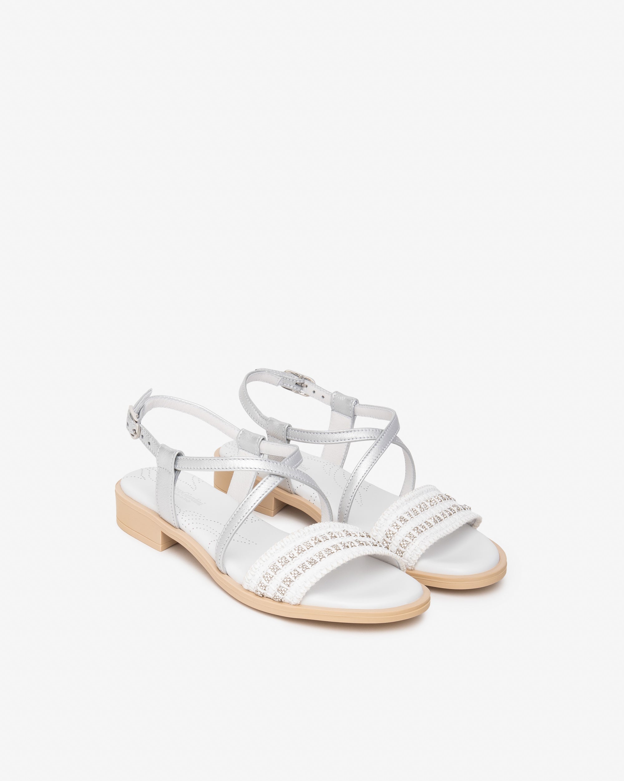 Nero Giardini Slippers mules femme cuir et tissu
