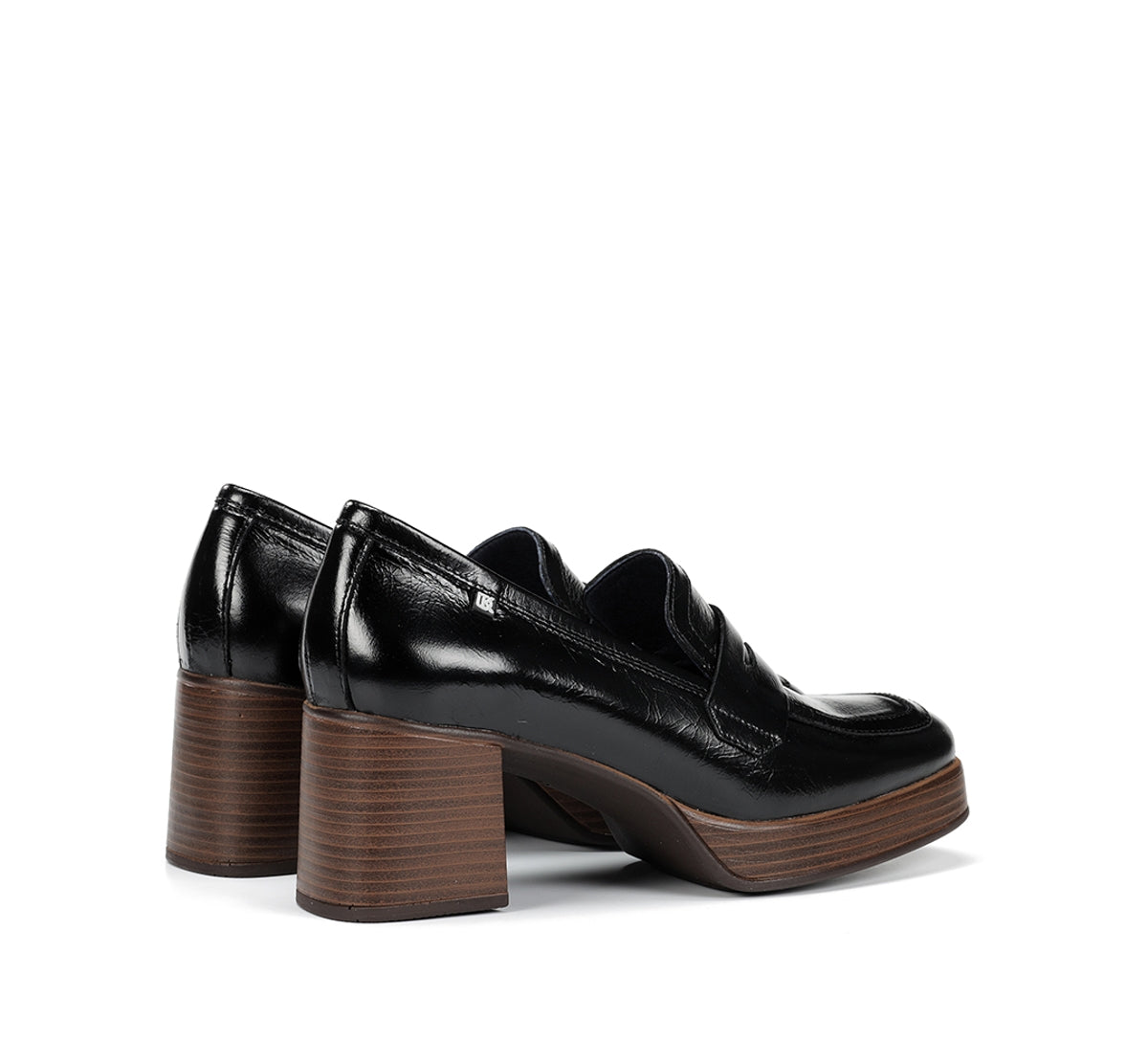 Fluchos Dorking Cristel D9334 mocassins noir plateforme