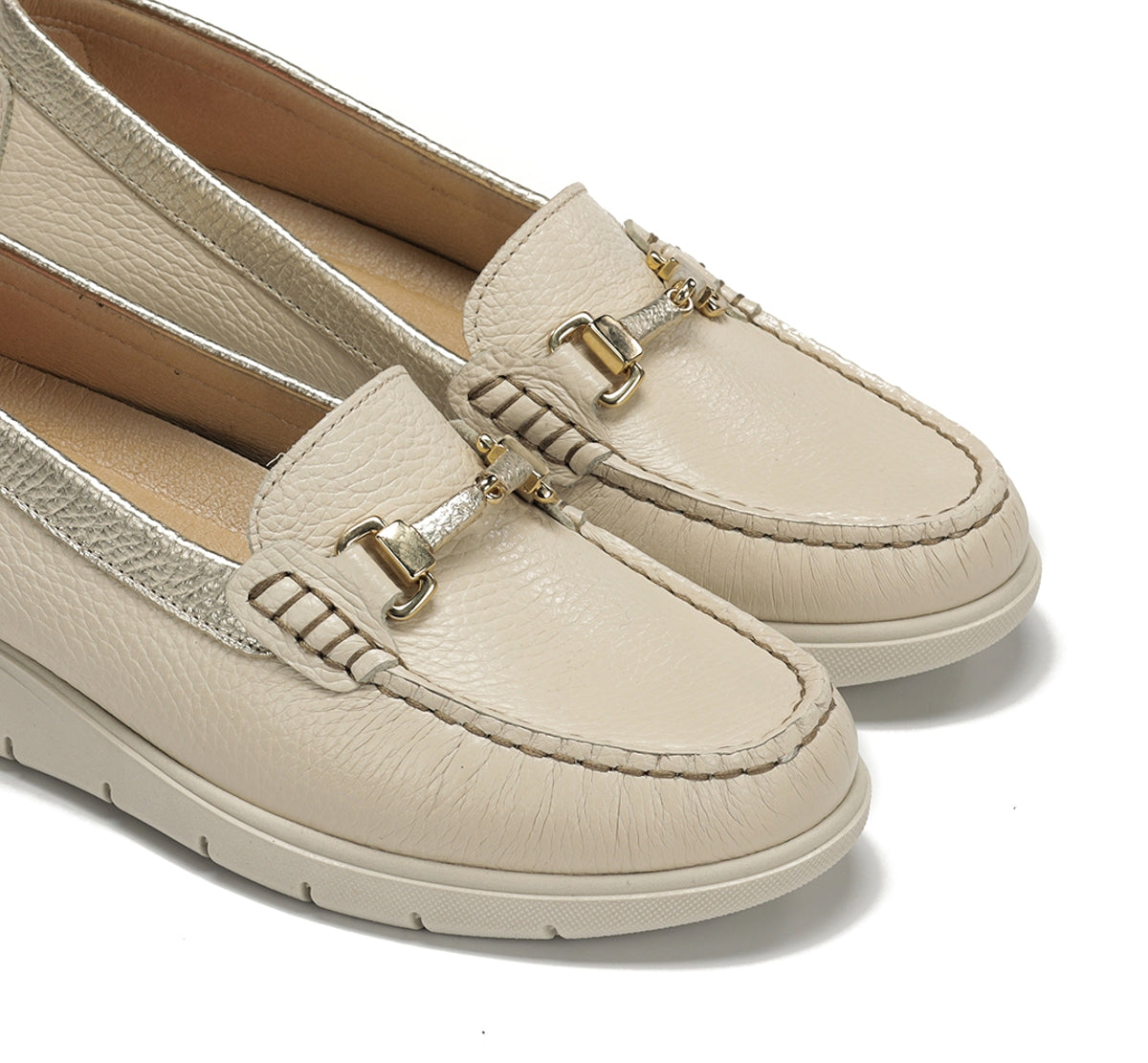 Fluchos Fluvia F2421 mocassins femme taupe cuir