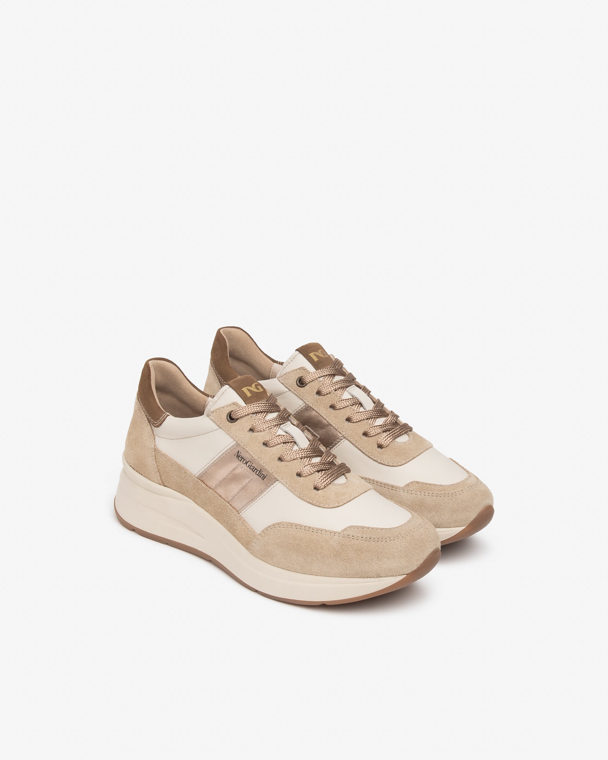 Nero Giardini Sneakers baskets cuir daim femme