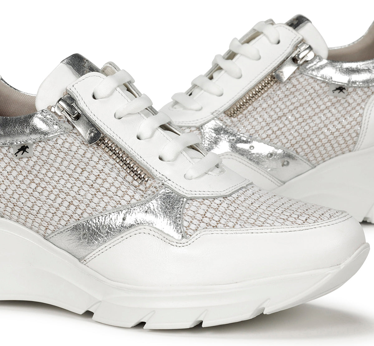 Fluchos Olas F1660 baskets femme blanc compensées