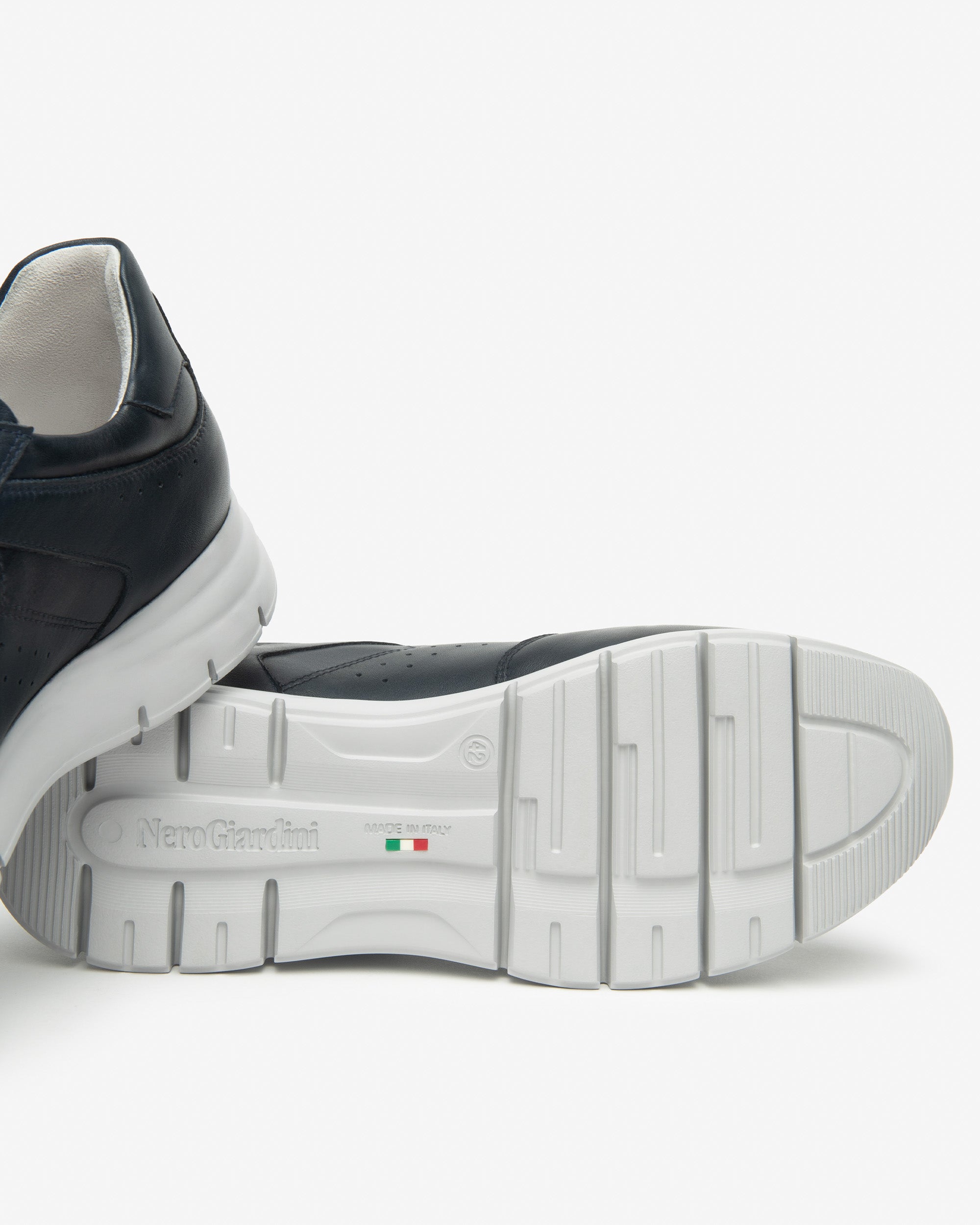 Nero Giardini Sneakers baskets cuir homme memory