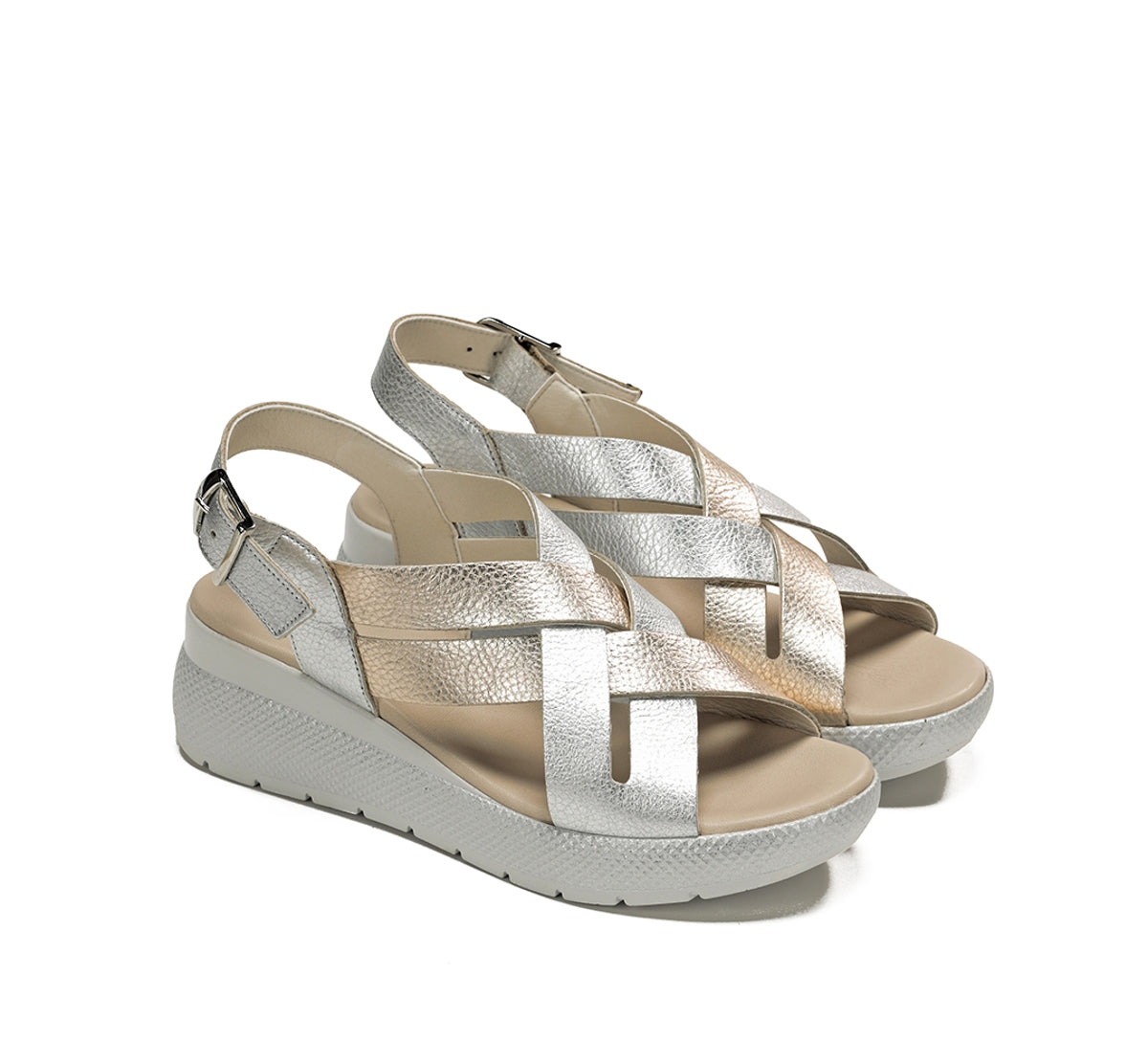 Dorking by Fluchos Ever D9316 sandale argentee femme