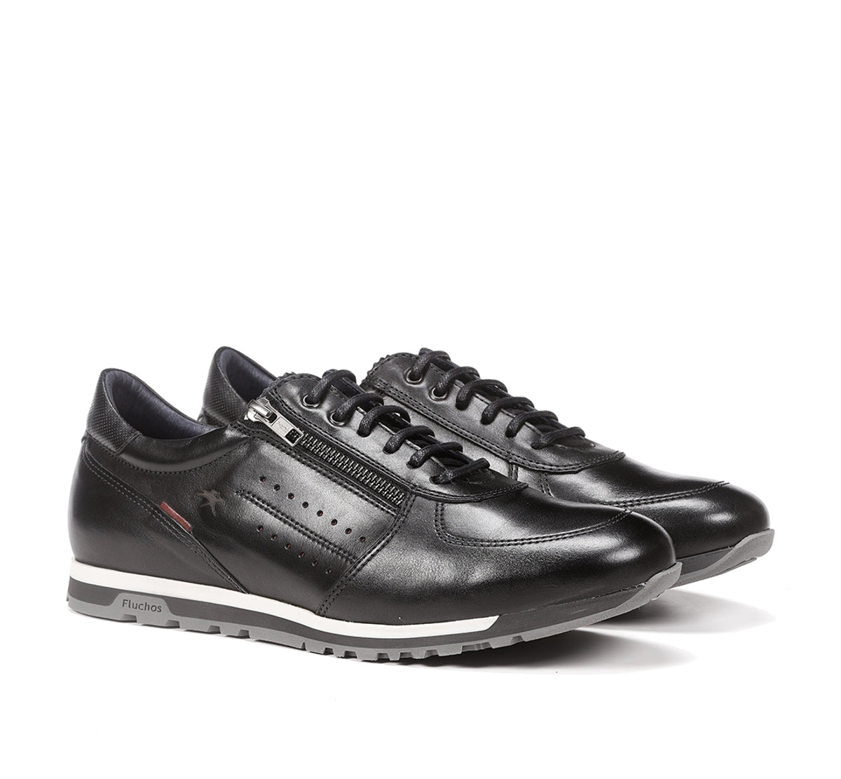 Fluchos Sander F0928 baskets homme noir cuir confort