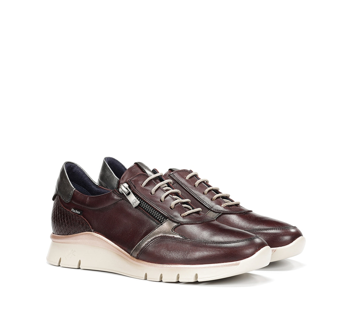 Fluchos Union F2070 baskets bordeaux femme confort