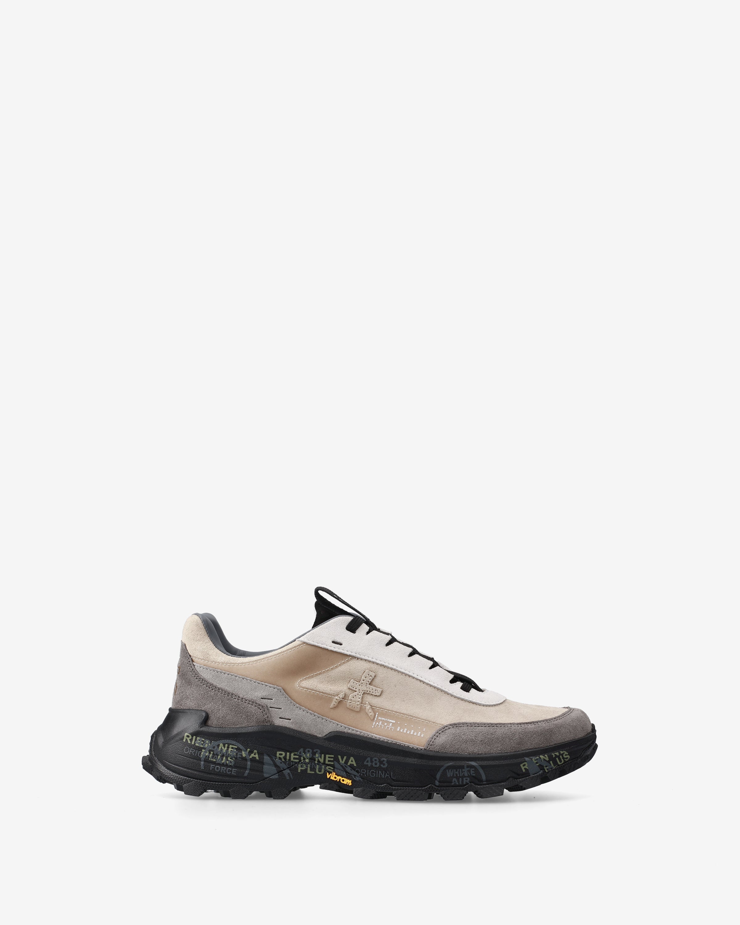 Premiata Devin 434 sneakers homme beige suède Vibram