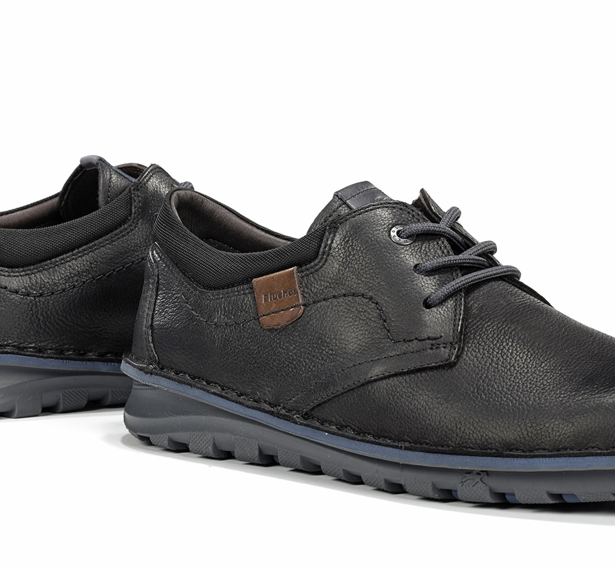 Fluchos Alvin F2526 chaussures noir homme lacets