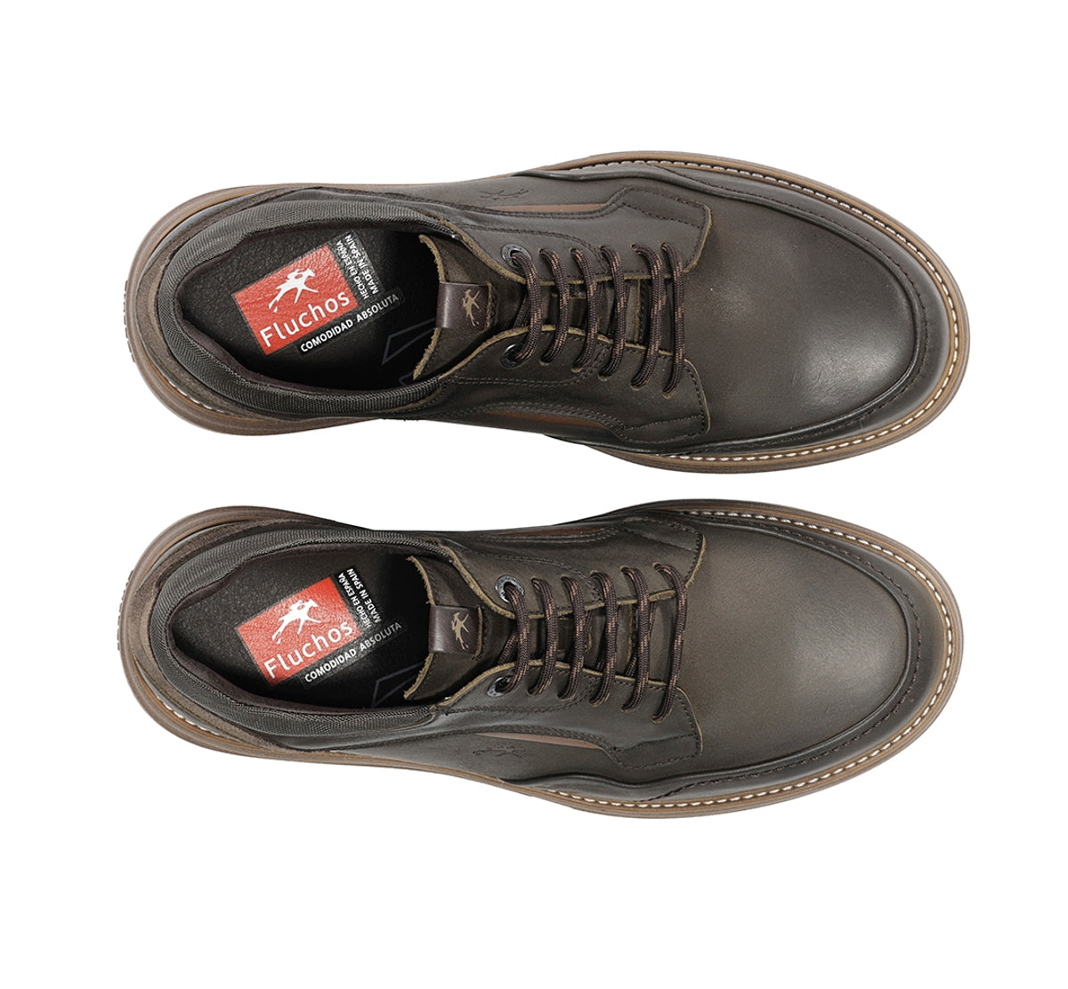Fluchos Dalton F2509 chaussure homme verte cuir