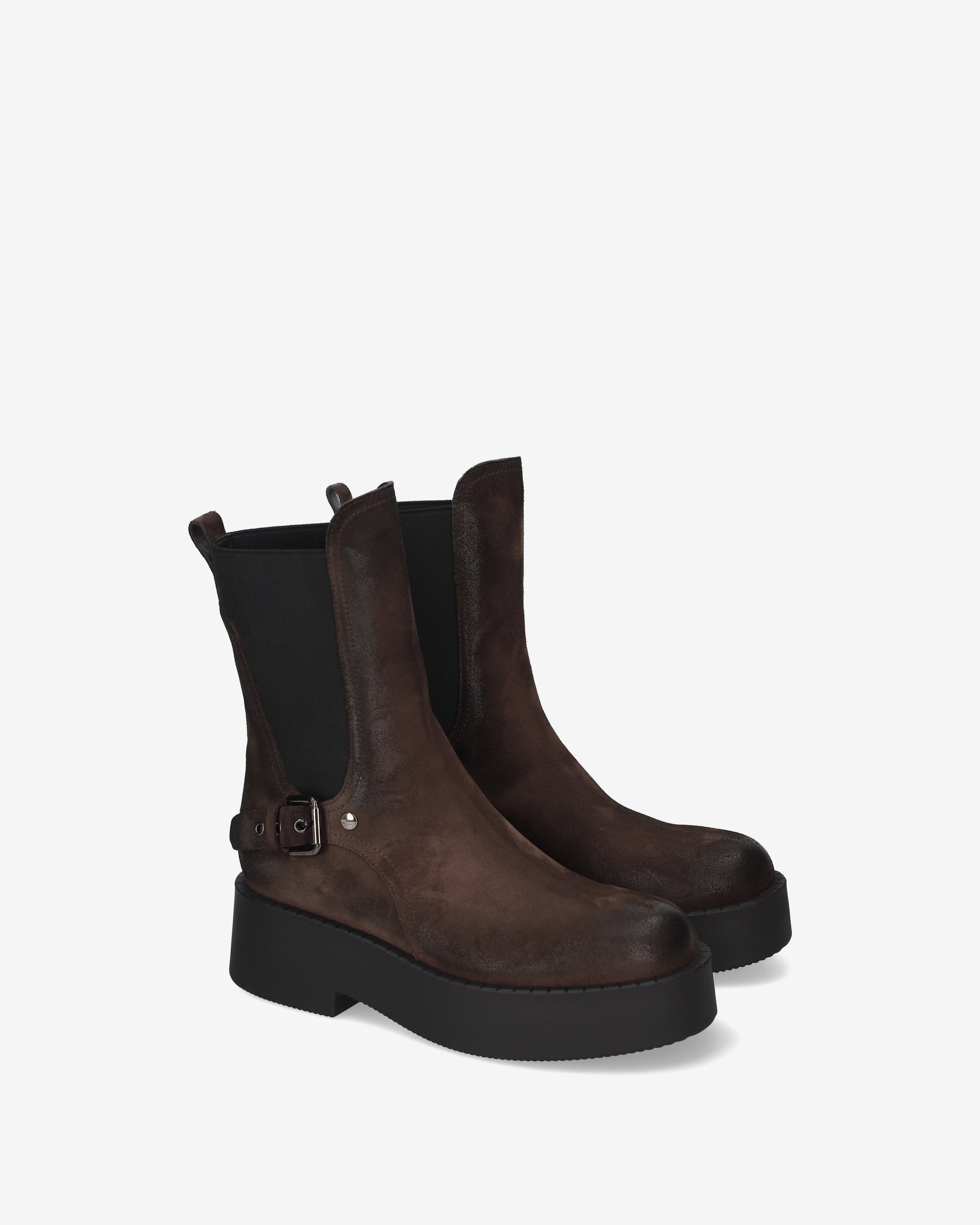 Premiata Chelsea Moka Platform boots moka femme