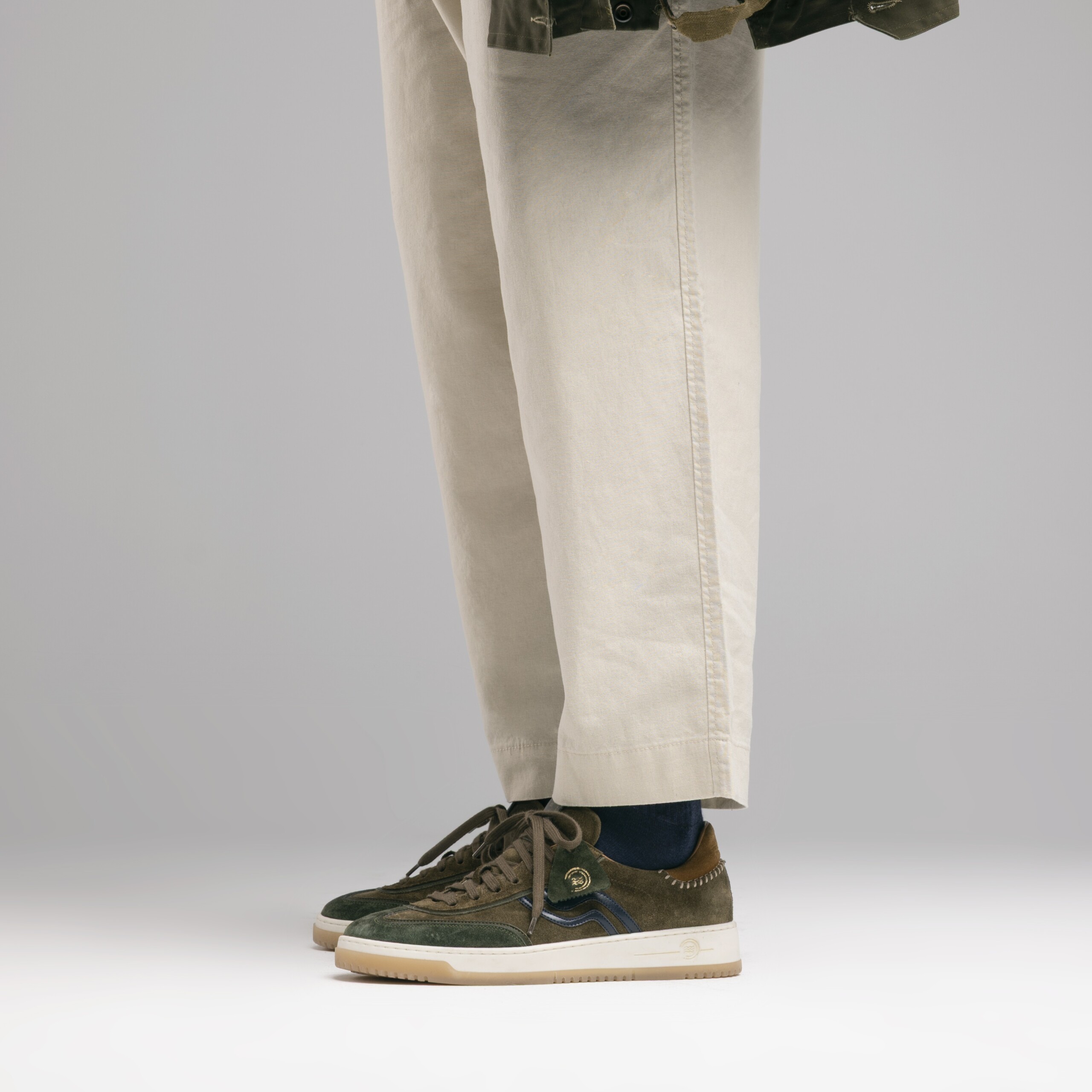 Primabase Duke Baskets Cuir Blanc Homme