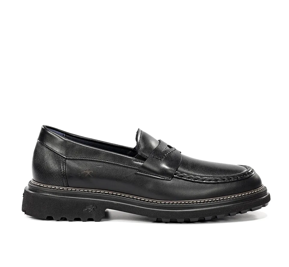 Fluchos Lincon F2058 mocassin homme noir cuir