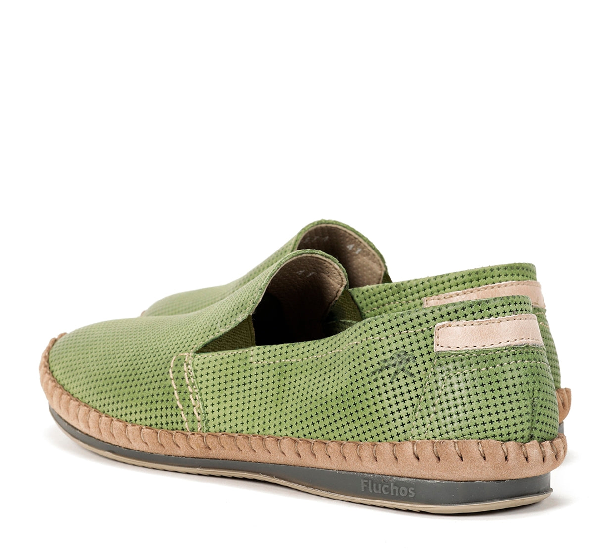 Fluchos Slip On Bahamas 8674 mocassins vert homme cuir