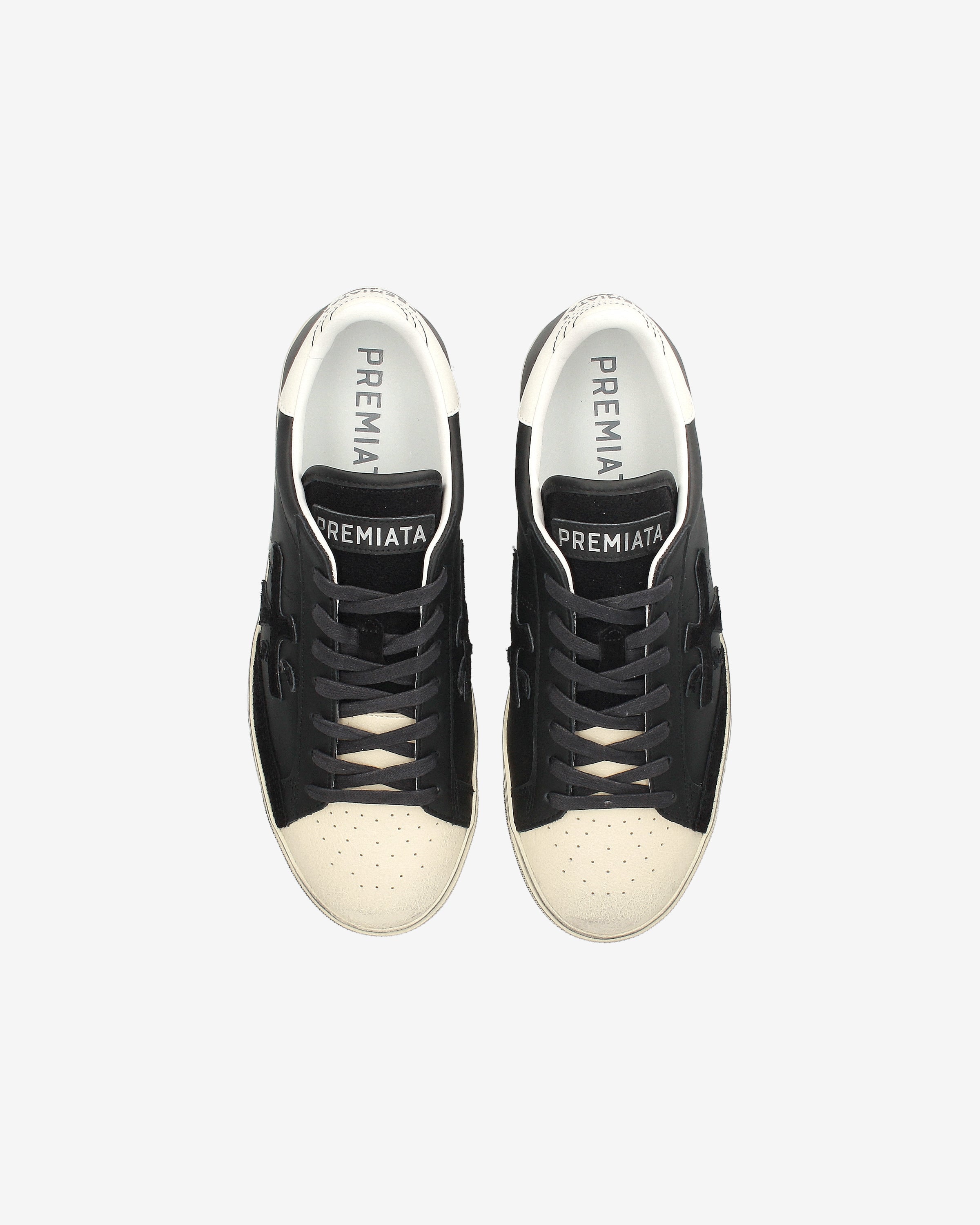 Premiata Steven 7632 sneakers cuir noir blanc