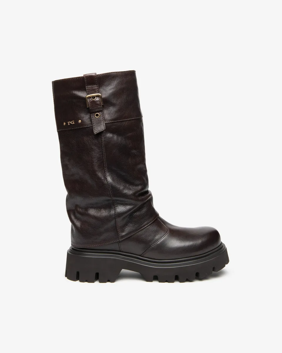 Nero Giardini Boots cuir femme bottes talon 55 mm