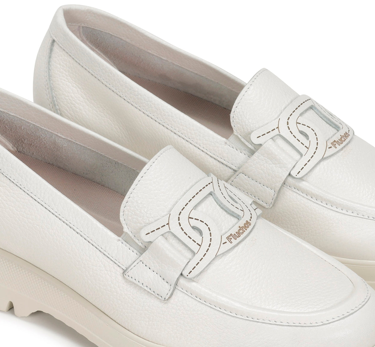 Fluchos Gladis F1688 mocassins blanc femme light