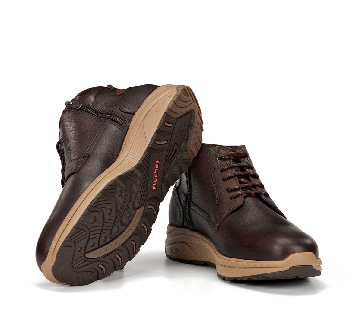 Fluchos Ryder F2291 Bottines Homme Marron Lacets