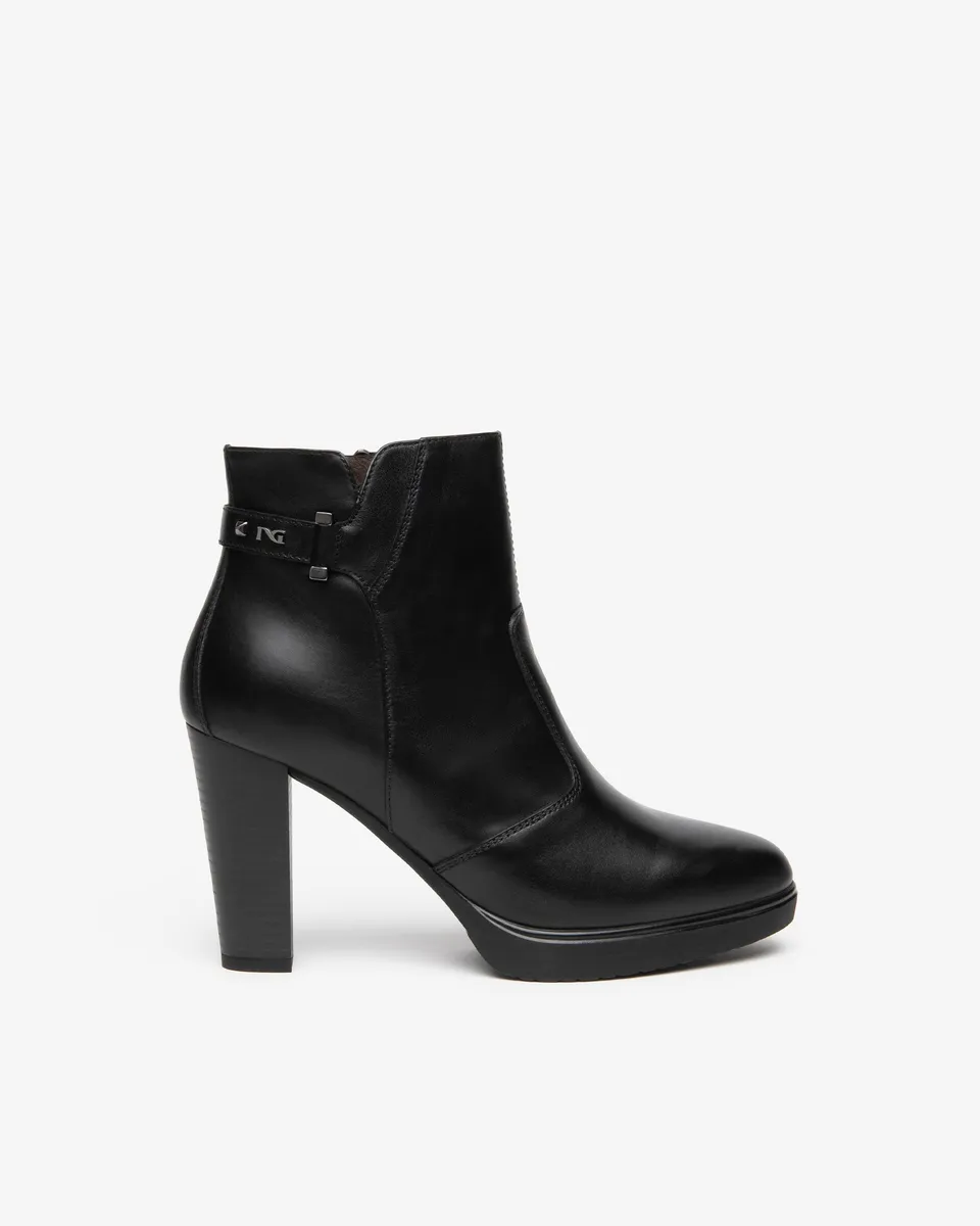 Nero Giardini Ankle Booties bottines cuir femme talon 9,5 cm