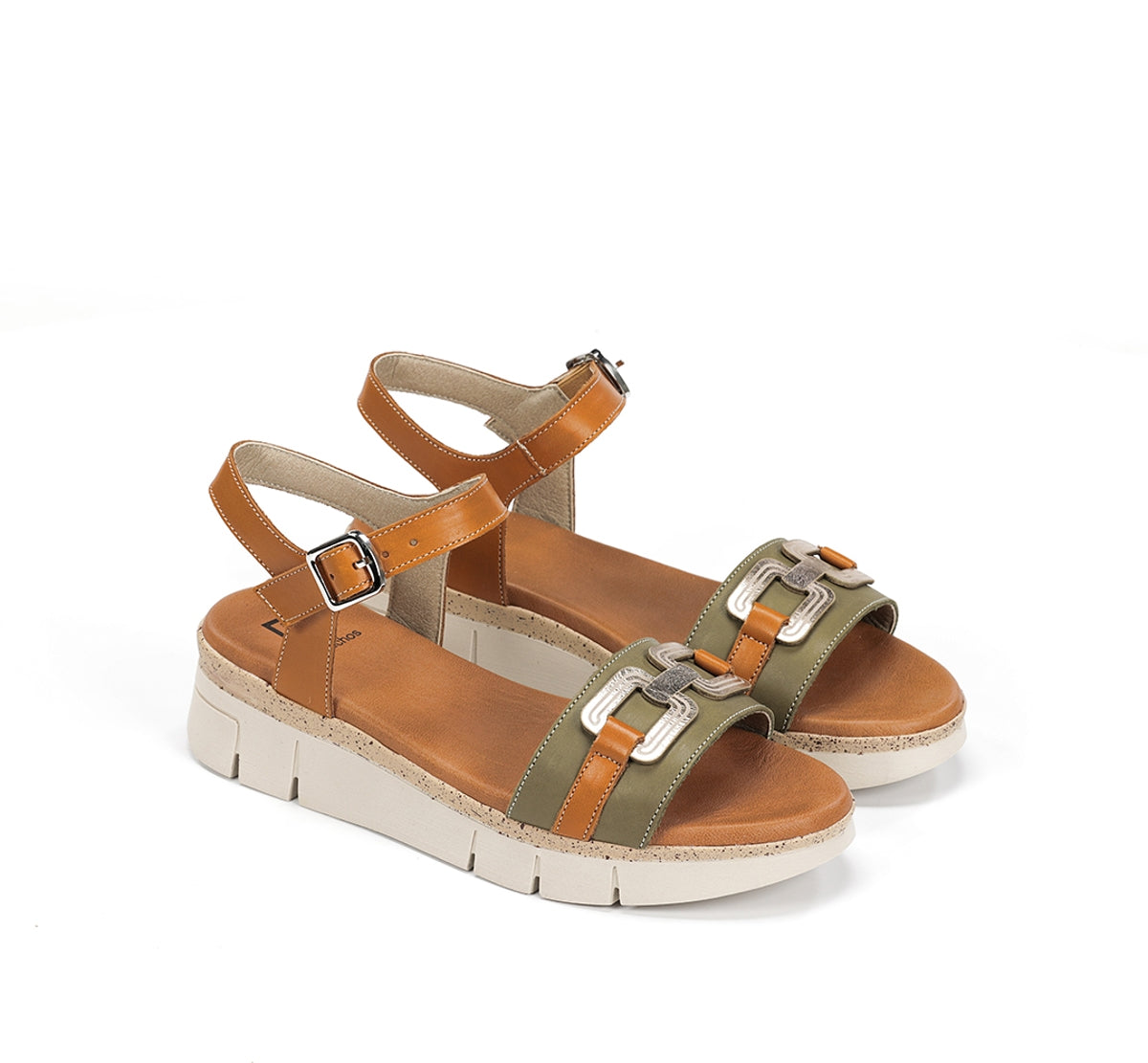 Dorking Klau D9484 sandale femme verte légère