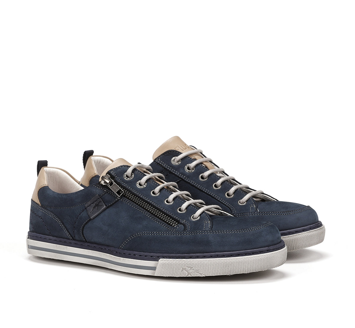 Fluchos Quebec 9376 baskets homme bleu été