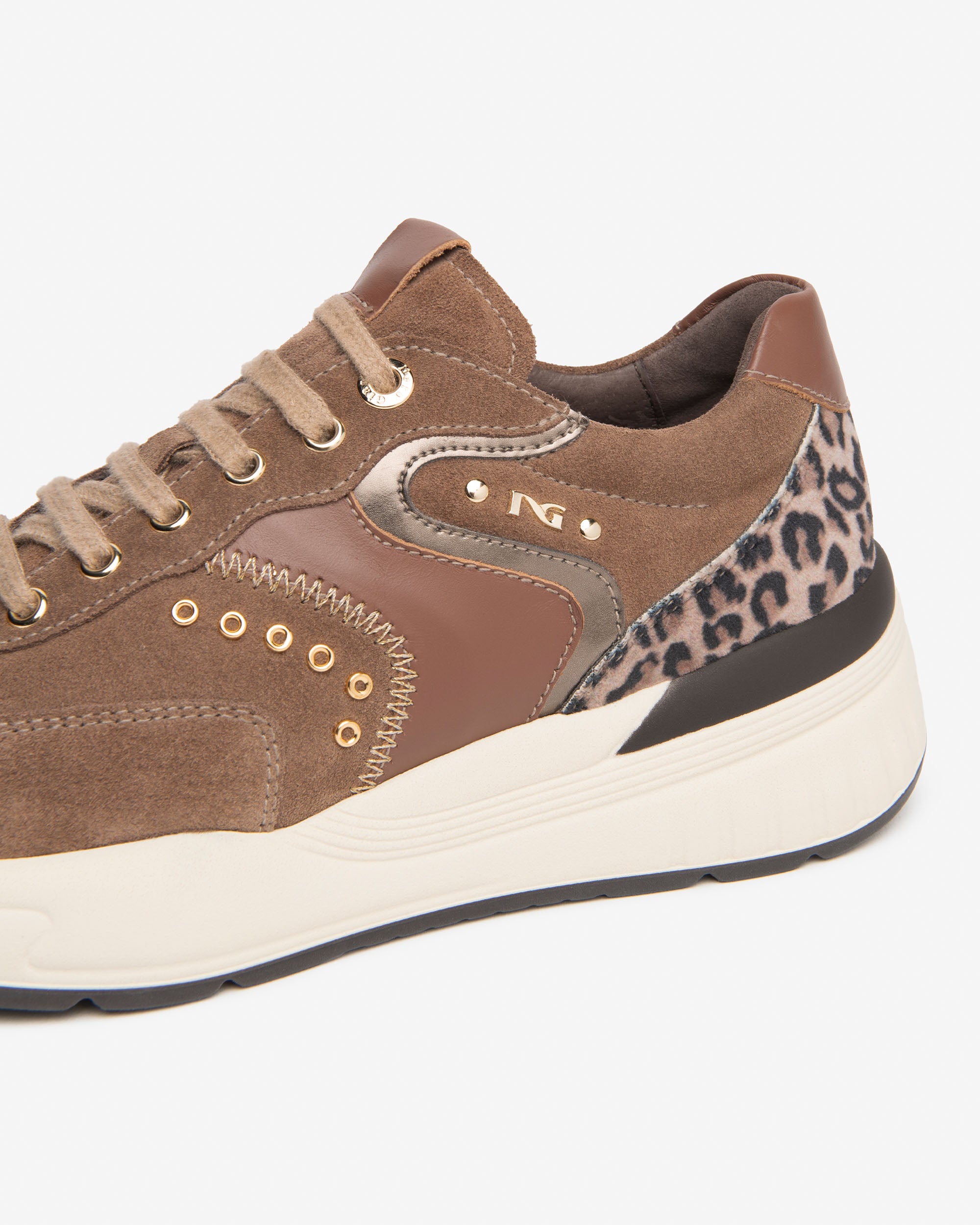 Nero Giardini Sneakers baskets femme daim cloutées 35-41