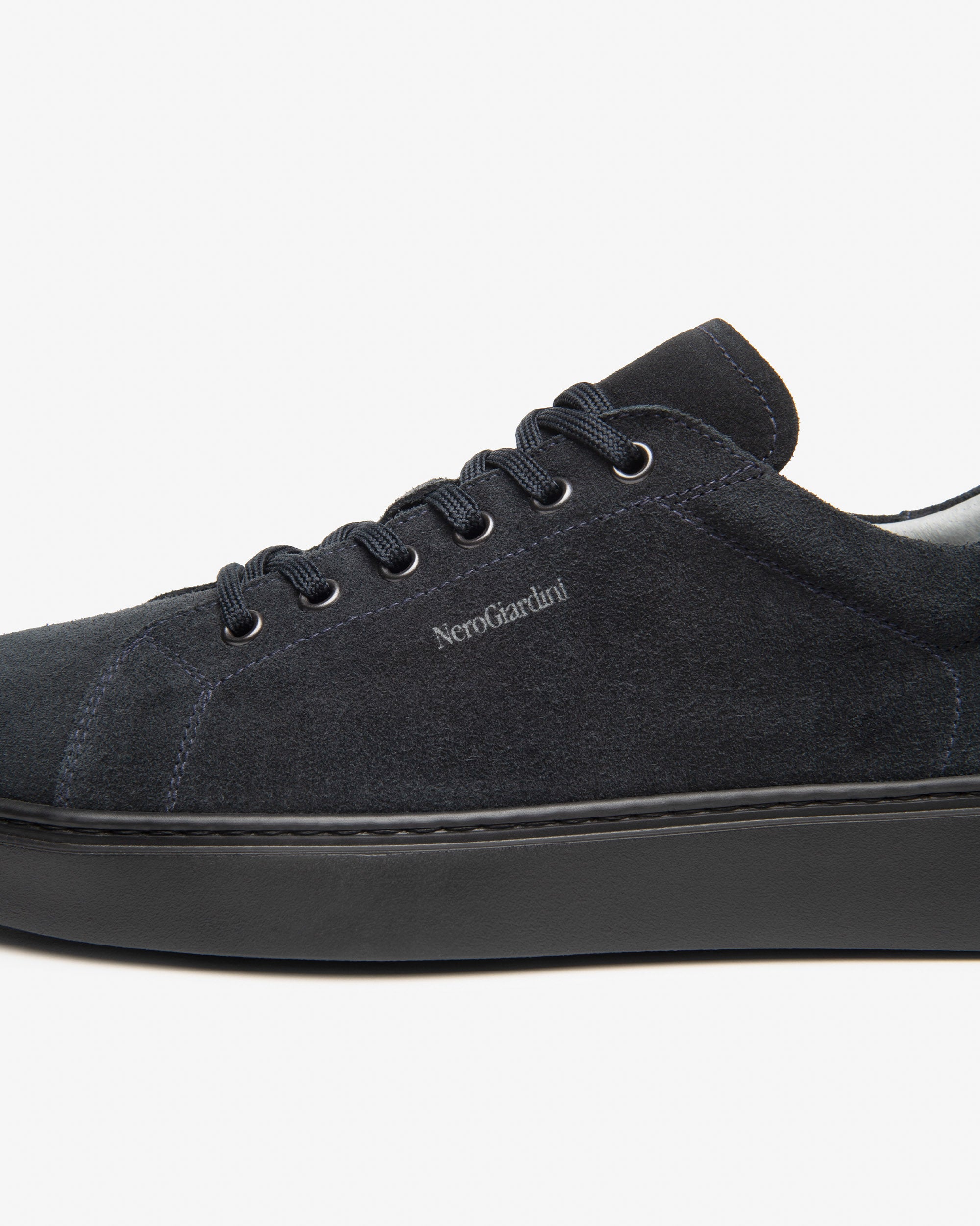Nero Giardini Sneakers baskets daim homme lacets cuir