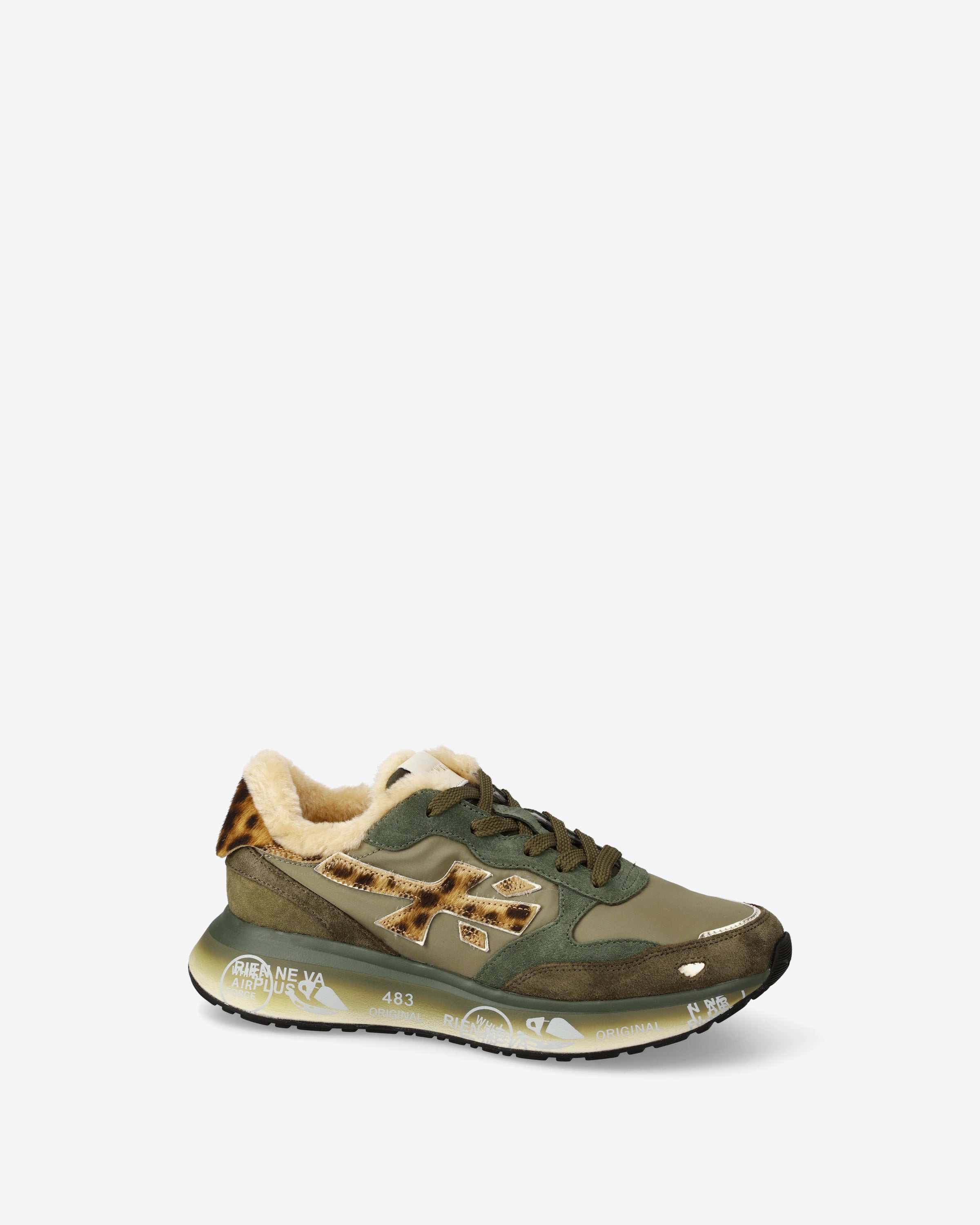 Premiata Lauryn 7790 sneakers femme vert sauge olive
