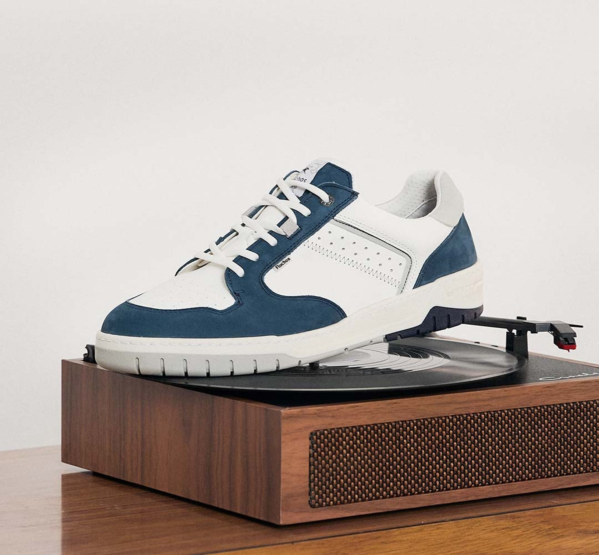 Fluchos Roger F1954 baskets homme bleu cuir