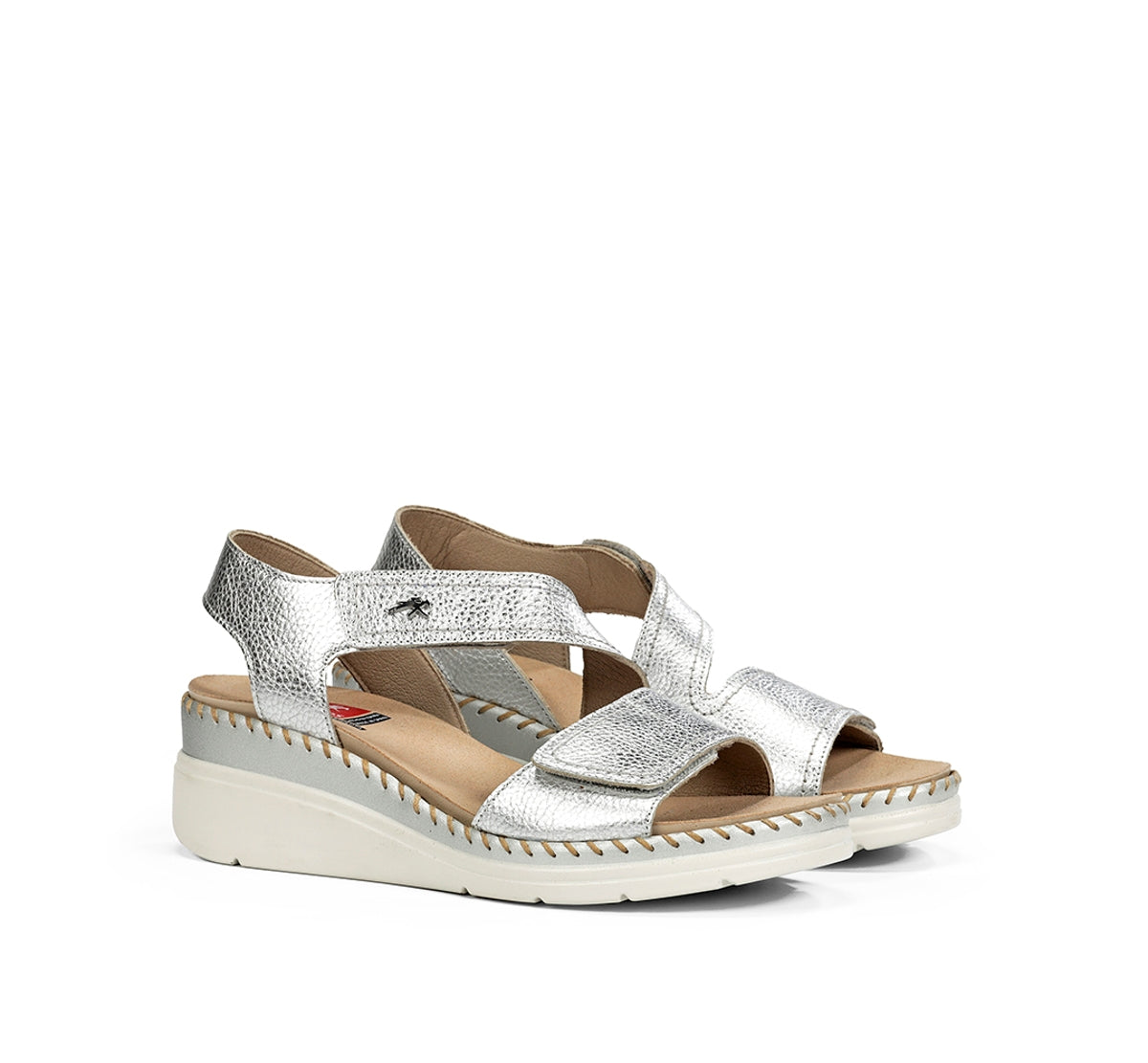 Fluchos Leza F2137 Sandales Argent Femme Confort
