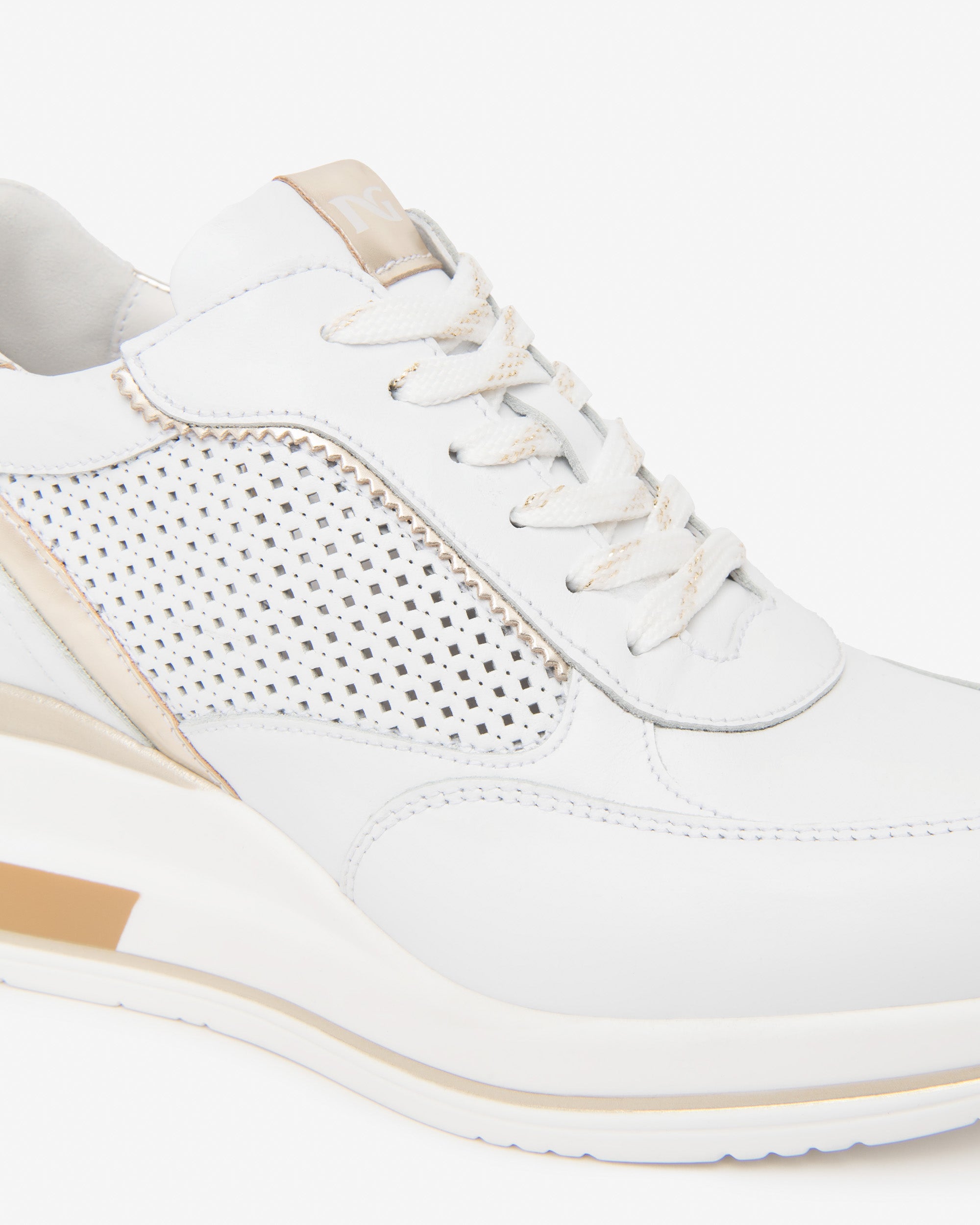 Nero Giardini Sneakers baskets cuir femme tissu technique