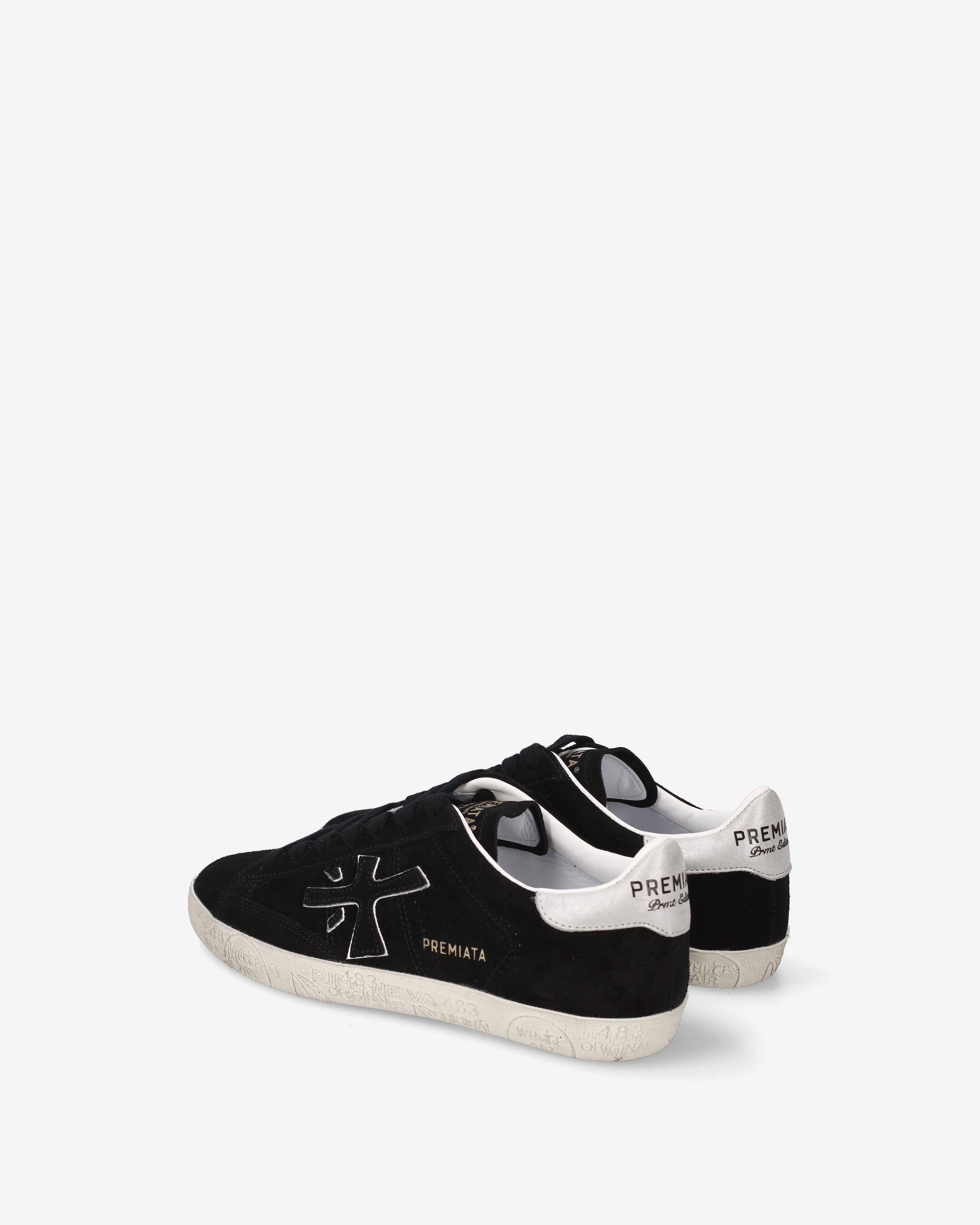 Premiata Stevend 8487 Sneakers Femme Daim Noir