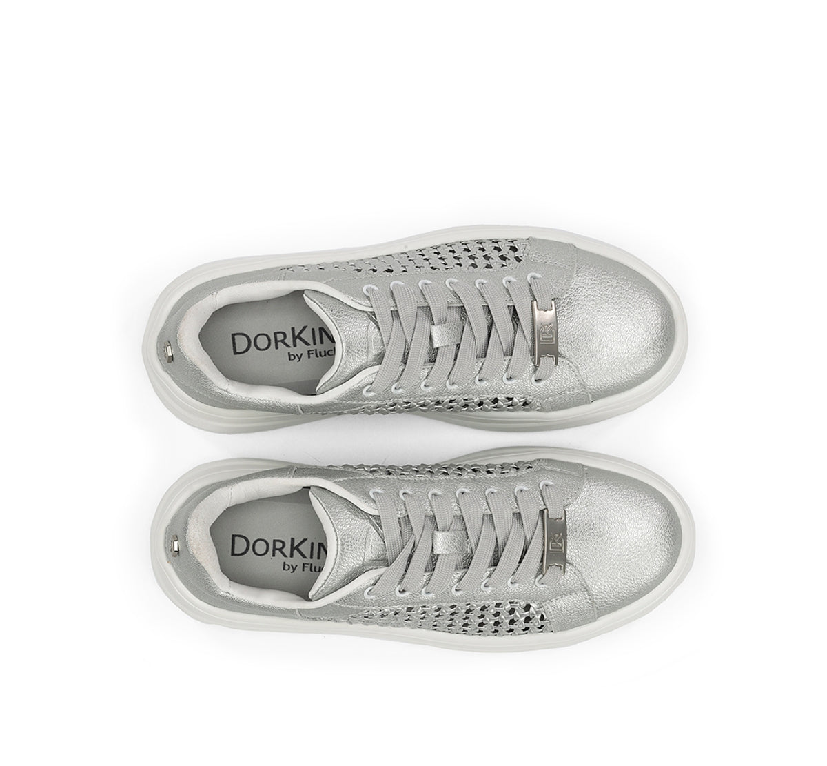 Dorking Swift D9522 sneakers argent femme plateforme