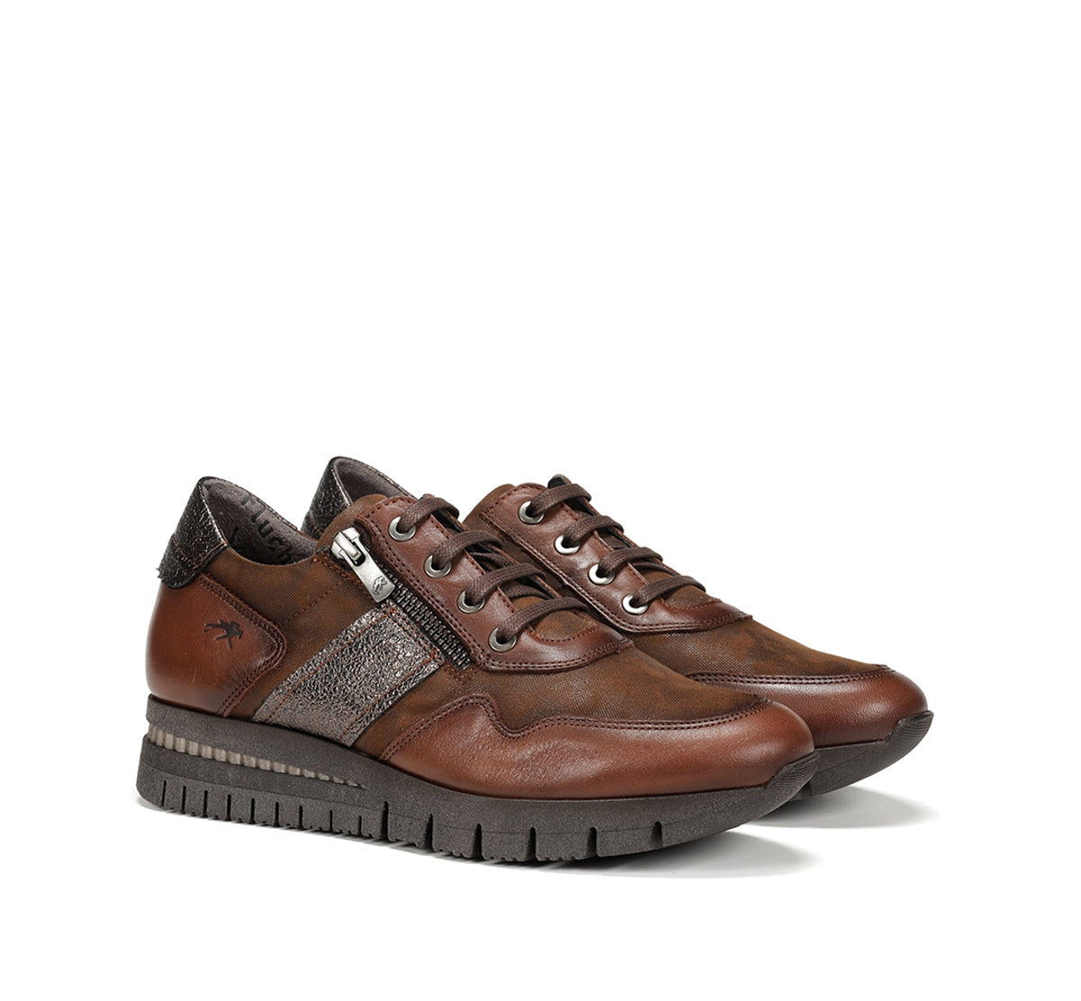 Fluchos Meryl F1624 basket femme marron cuir