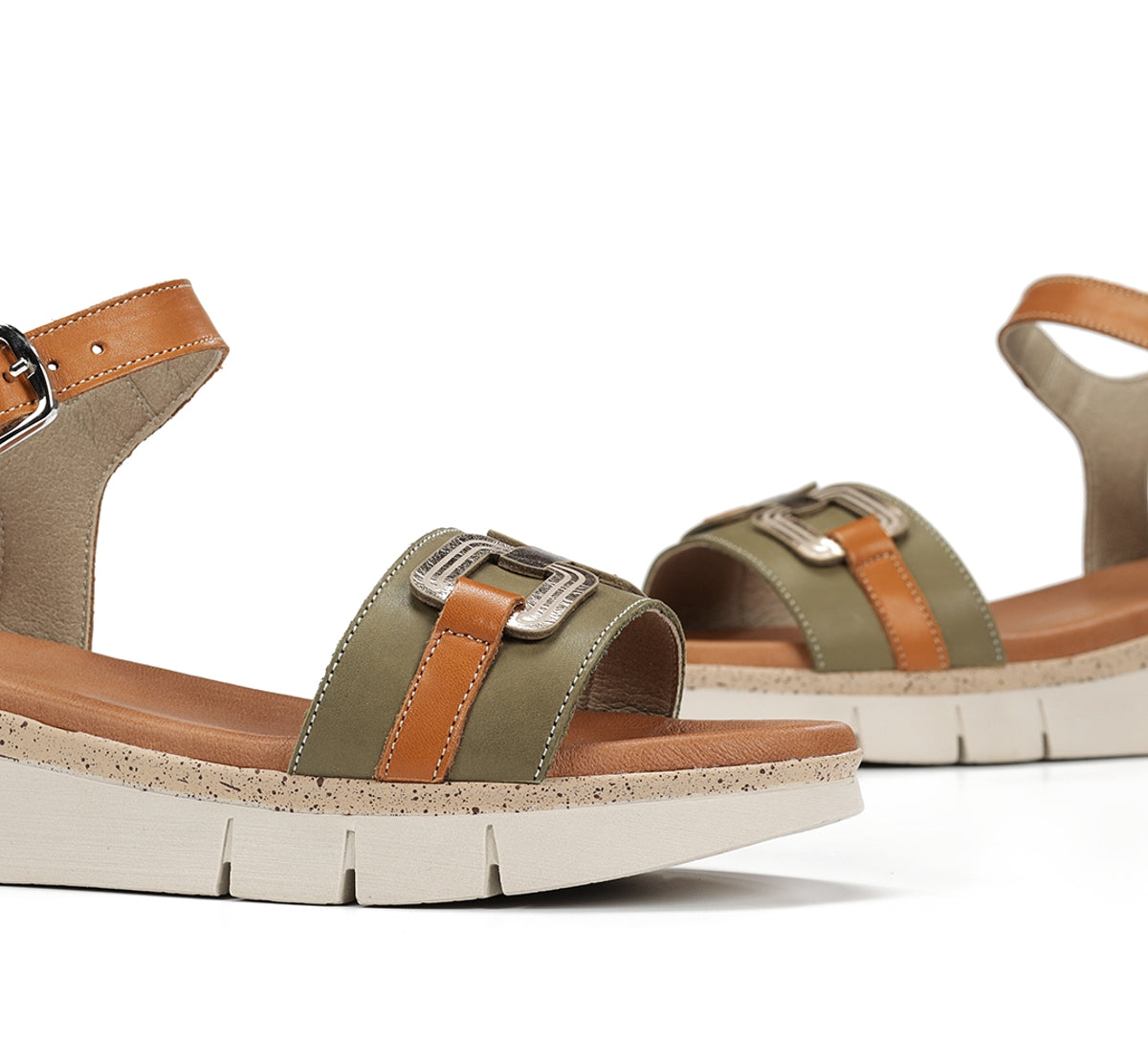 Dorking Klau D9484 sandale femme verte légère