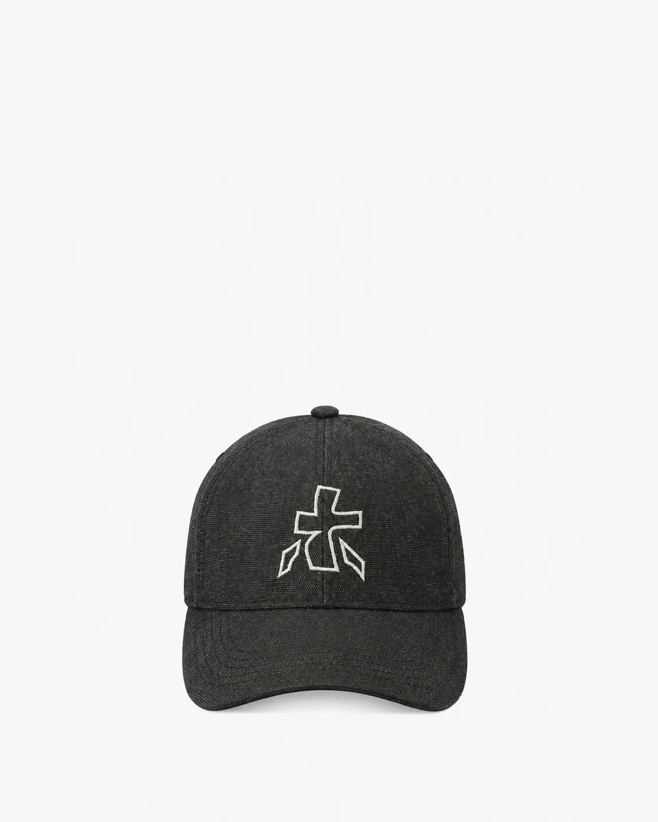 Premiata Cotton baseball cap casquette noire coton