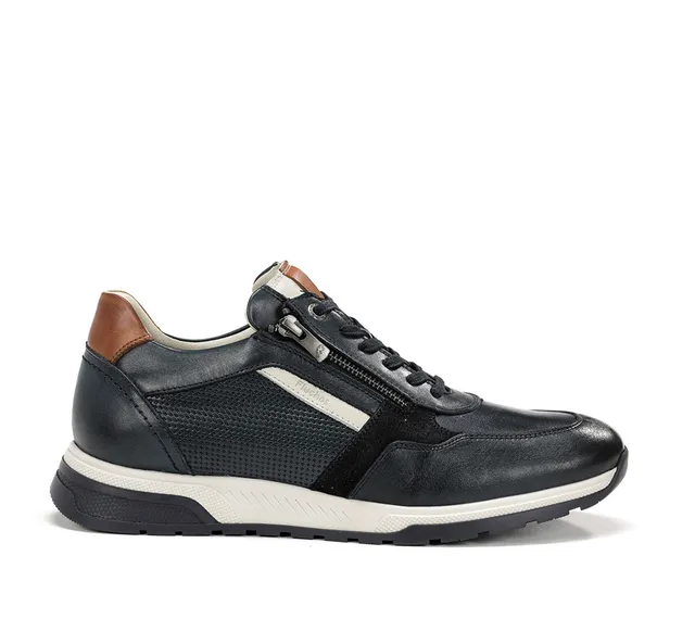 Fluchos Louis F1752 basket homme bleu cuir