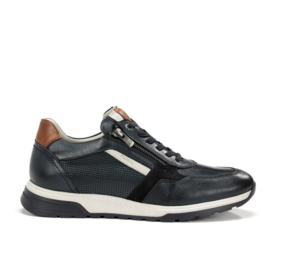 Fluchos Louis F1752 basket homme bleu cuir