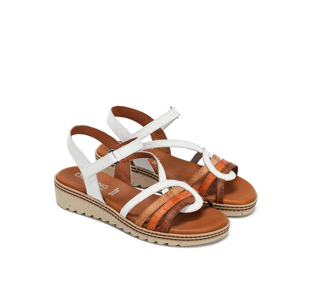 Dorking by Fluchos Espe D9113 sandales femme blanches