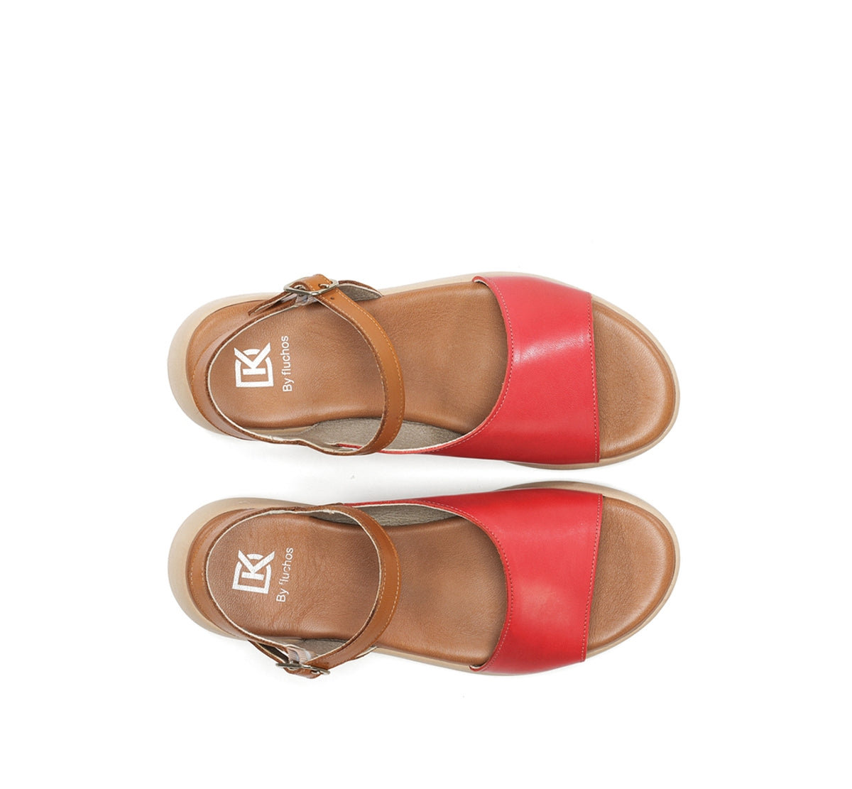 Dorking Gandia D9463 sandales femme rouge léger