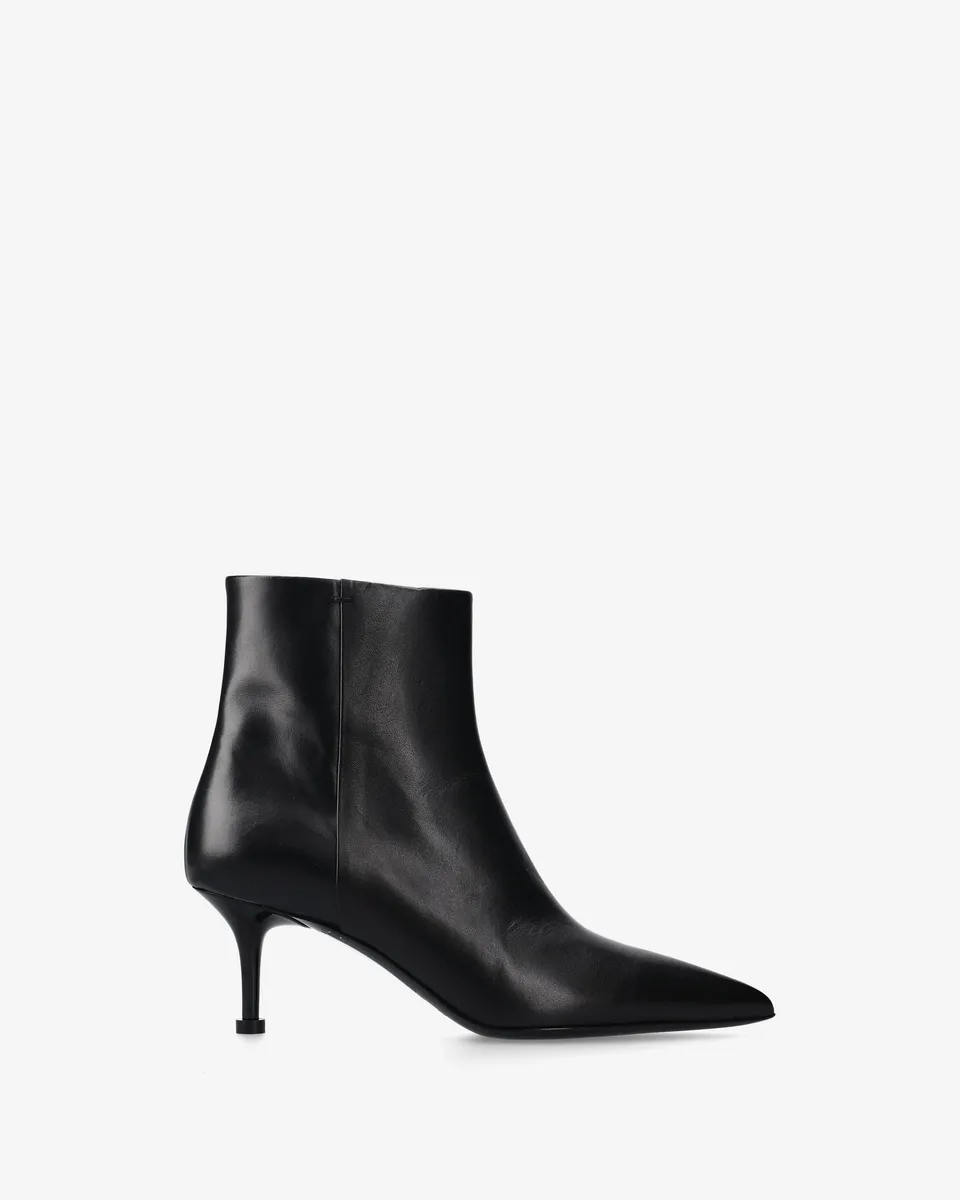 Premiata Boots bottines femme noir cuir talon 65 mm