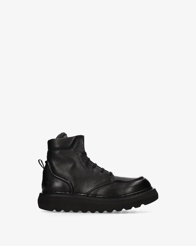 Premiata Boots bottines cuir noir lacets homme