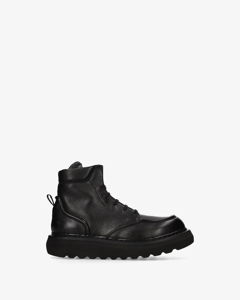 Premiata Boots bottines cuir noir lacets homme