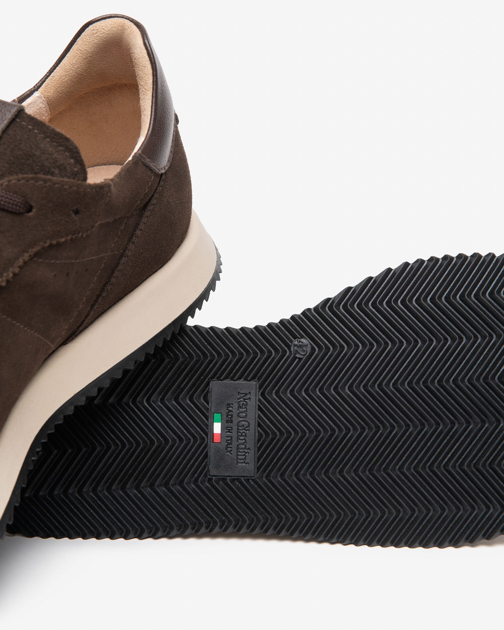 Nero Giardini Sneakers basket homme cuir daim 39-46