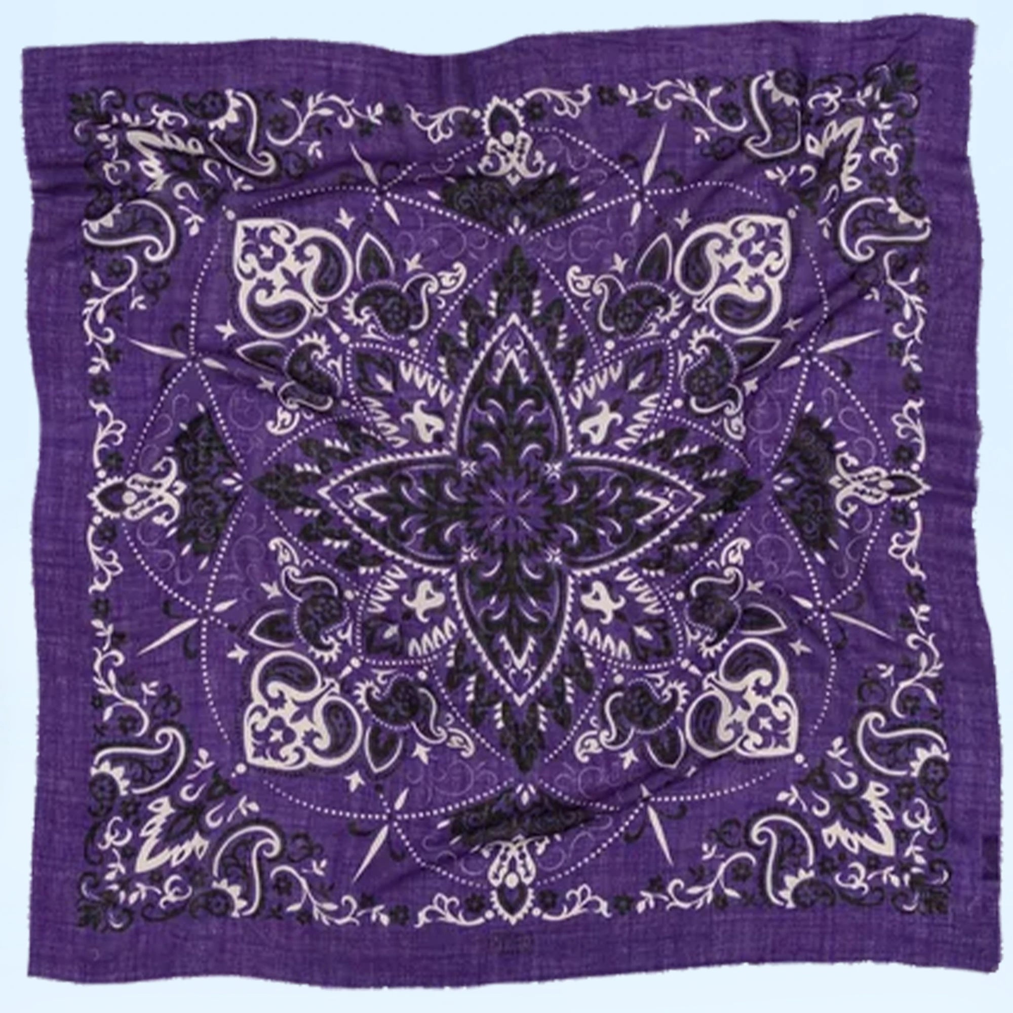 Lecomte Flament écharpe bandana coton 100x100cm