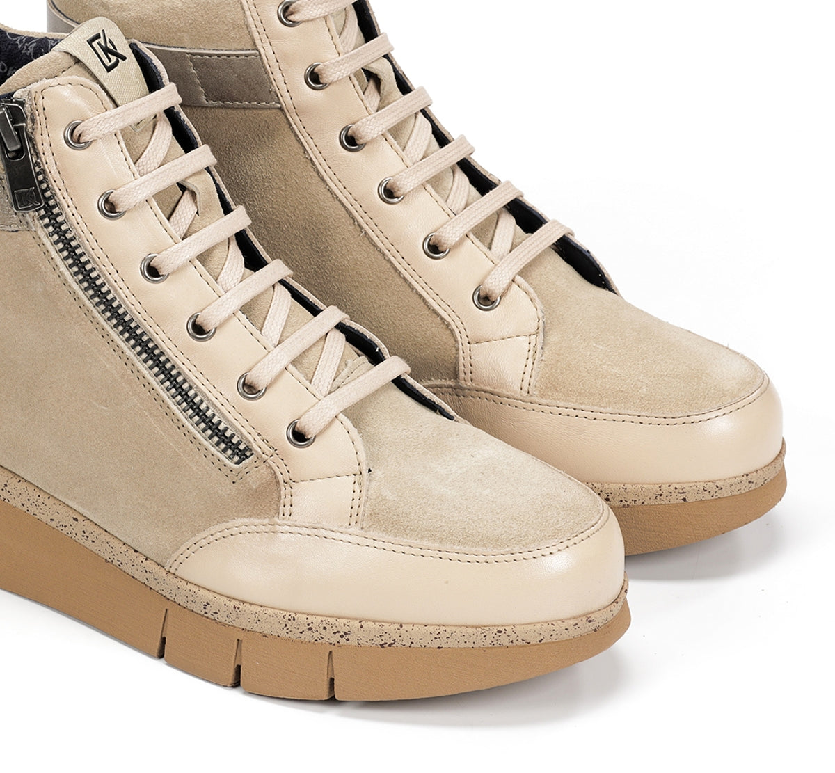 Dorking by Fluchos India D9329 Bottine Taupe Femme Sport