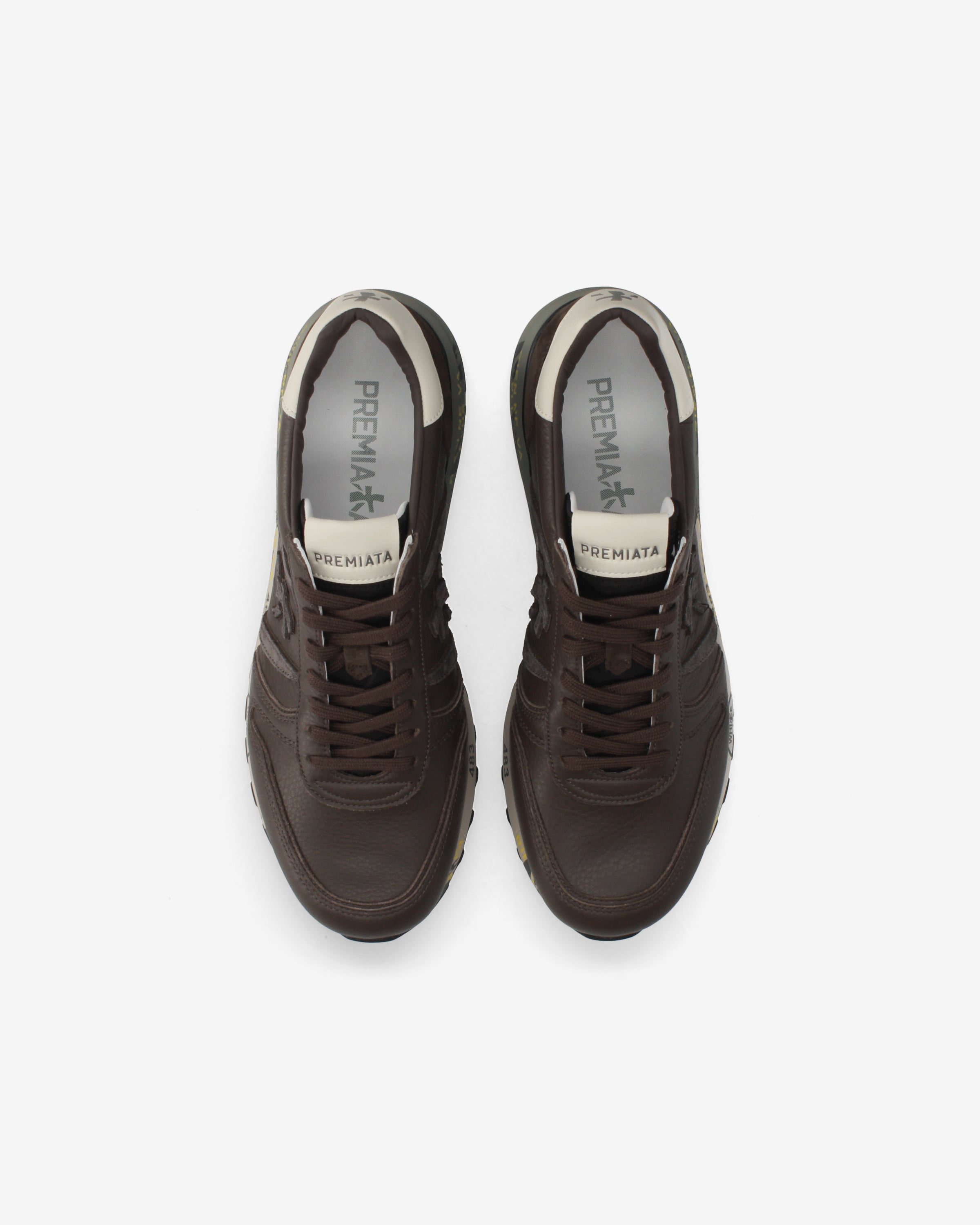 Premiata Lander 8658 baskets marron cuir
