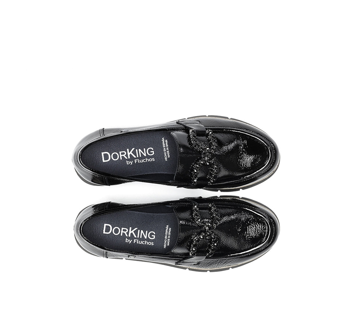 Fluchos Dorking India D9325 mocassins femme noir
