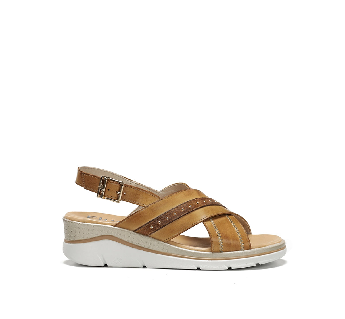 Fluchos Fire F2428 sandale marron compensée boucle