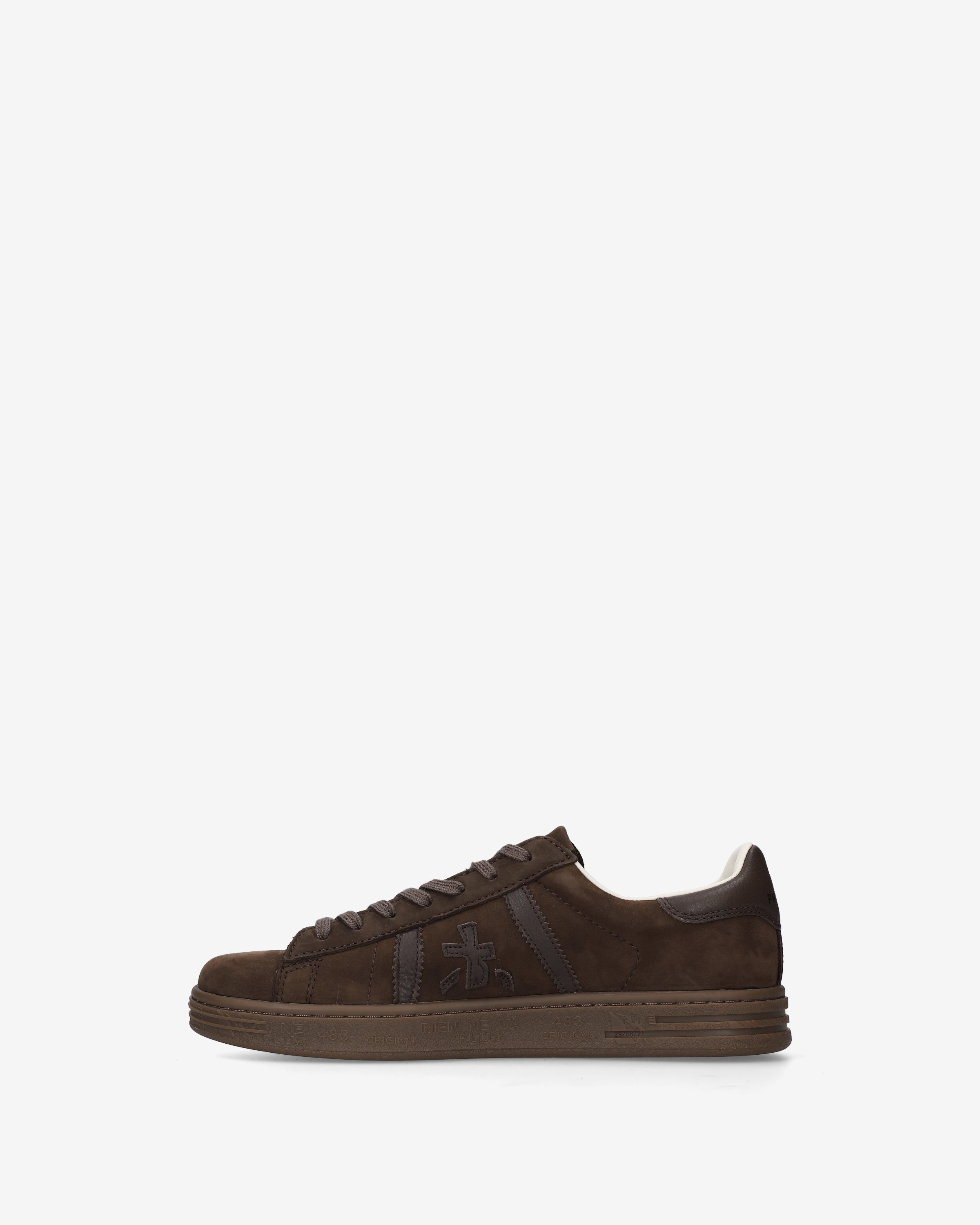 Premiata Russell 8558 sneakers cuir marron fonce homme